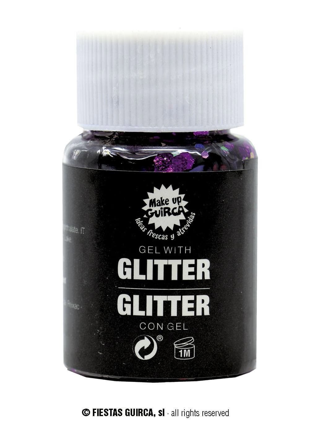 GU gel con glitter lila 20 gr