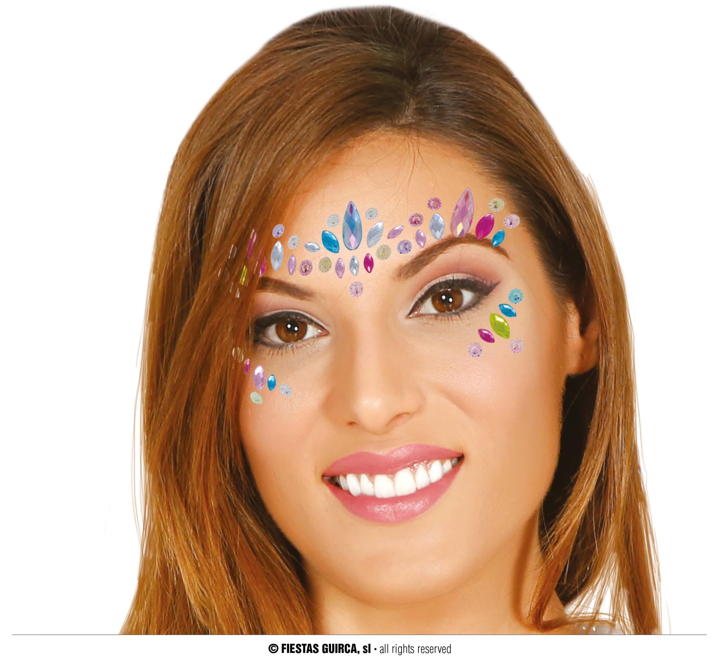 GU joyas faciales adhesivas multic.