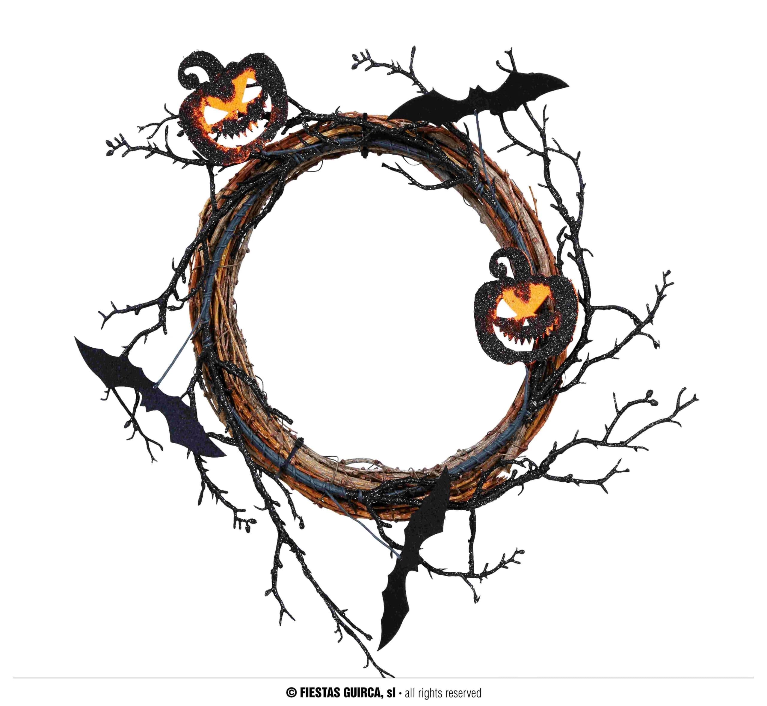 GU corona halloween calabazas, 30 cms.