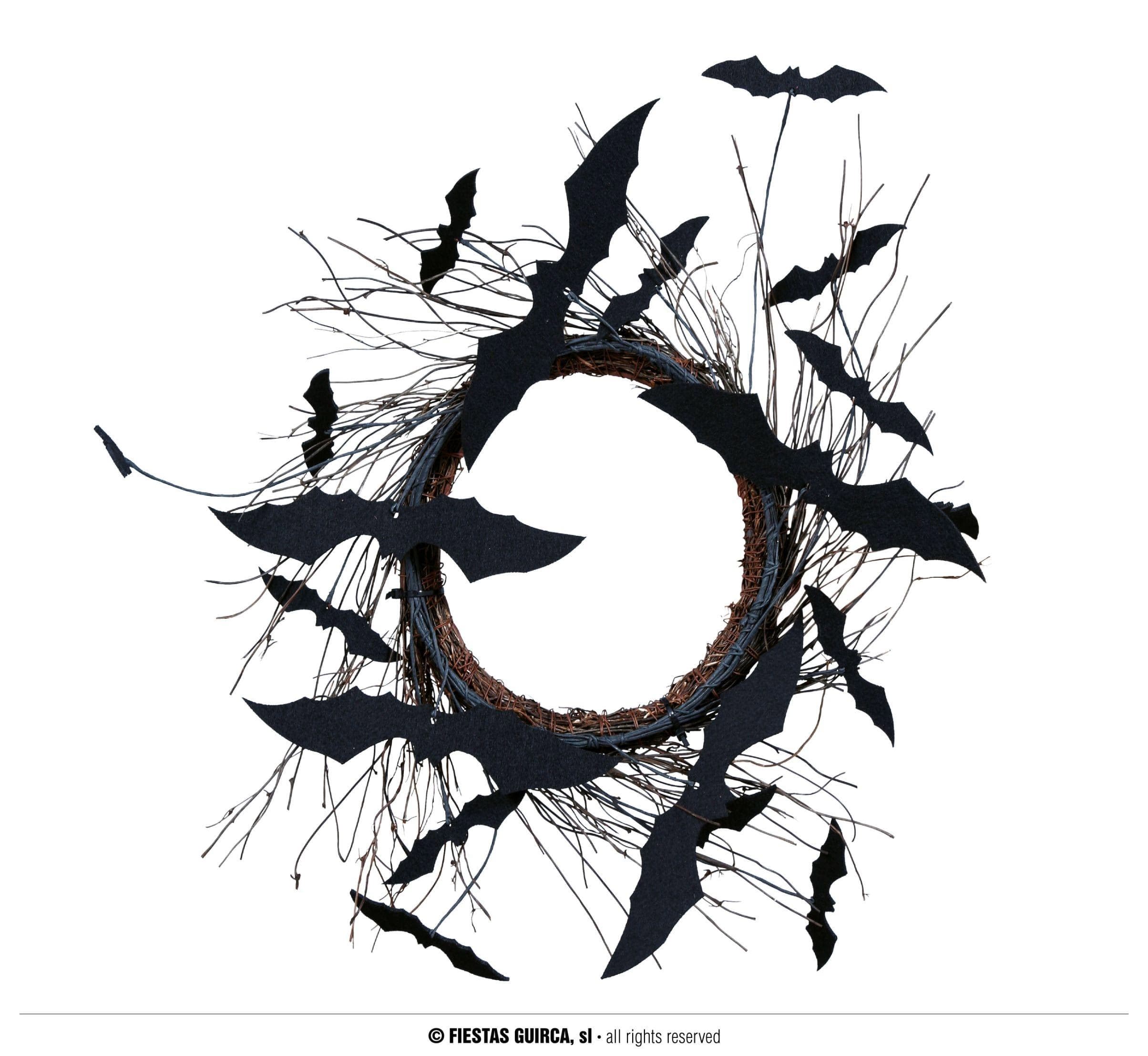 GU corona halloween bats, 30 cms.