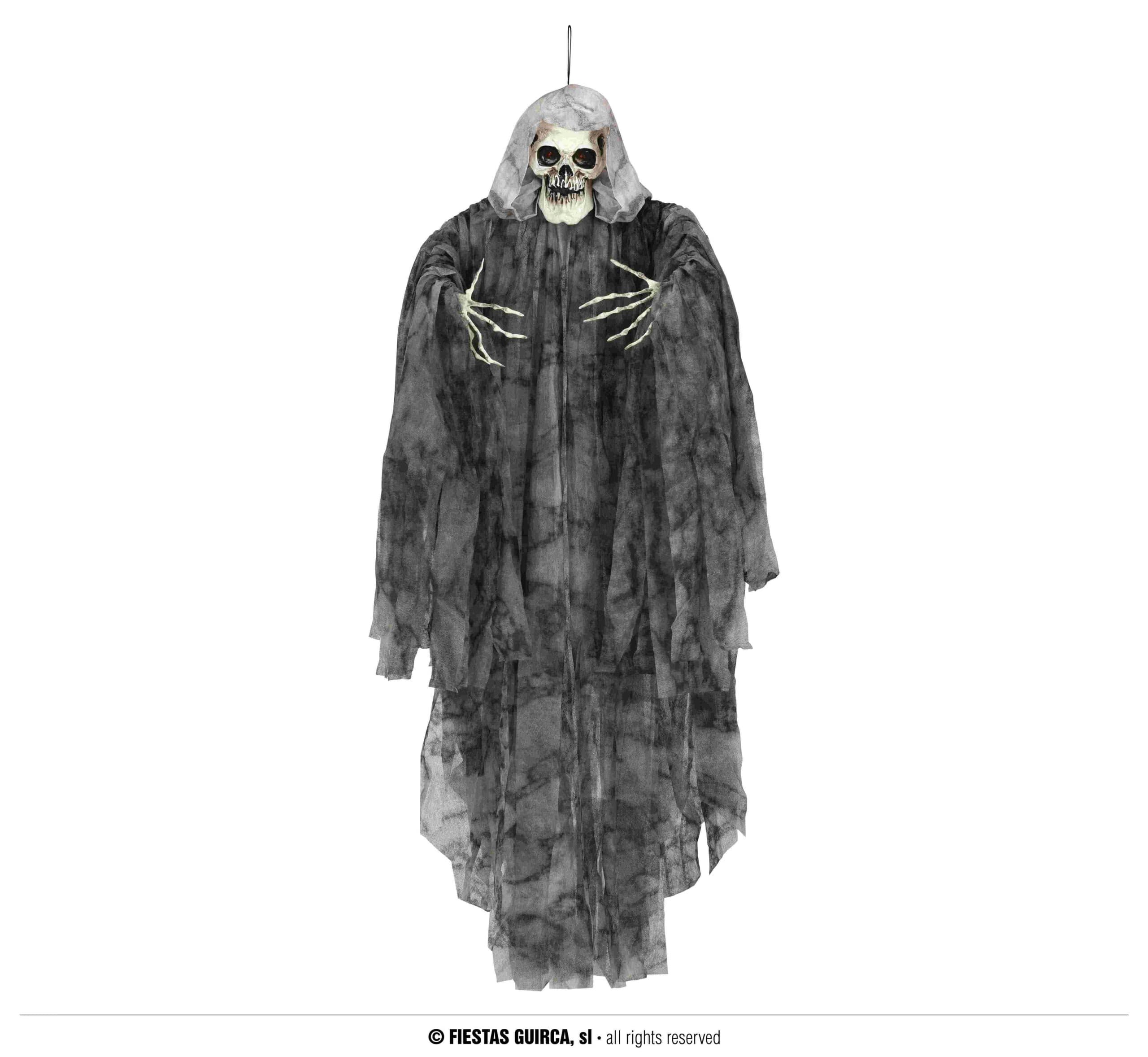 GU colg. esqueleto gris 170 cms.luz