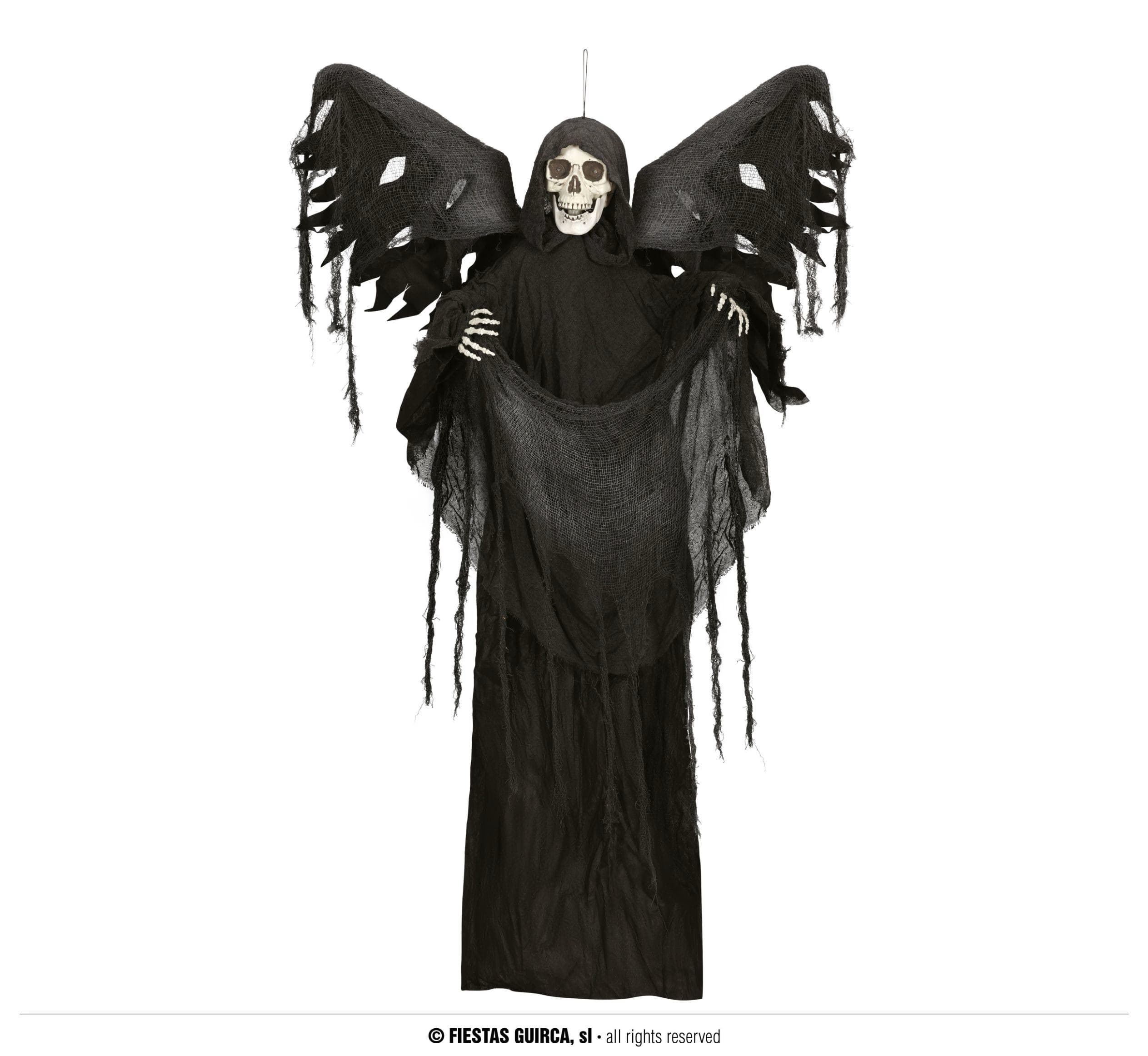 GU colg. esqueleto con alas 160 cms. luz, son. y mov.