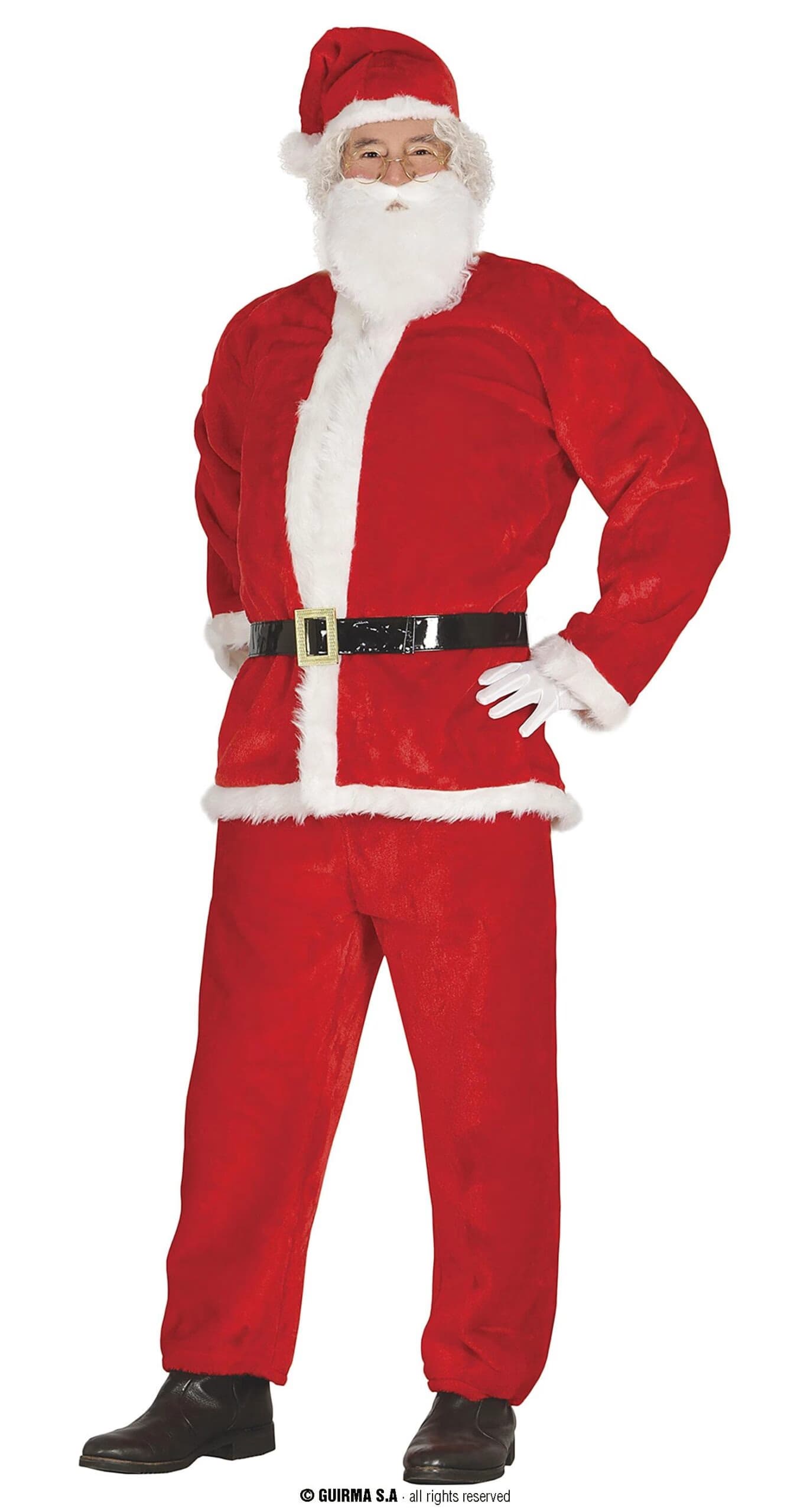 GU papa noel terciopelo extra adulto talla 48-50 m