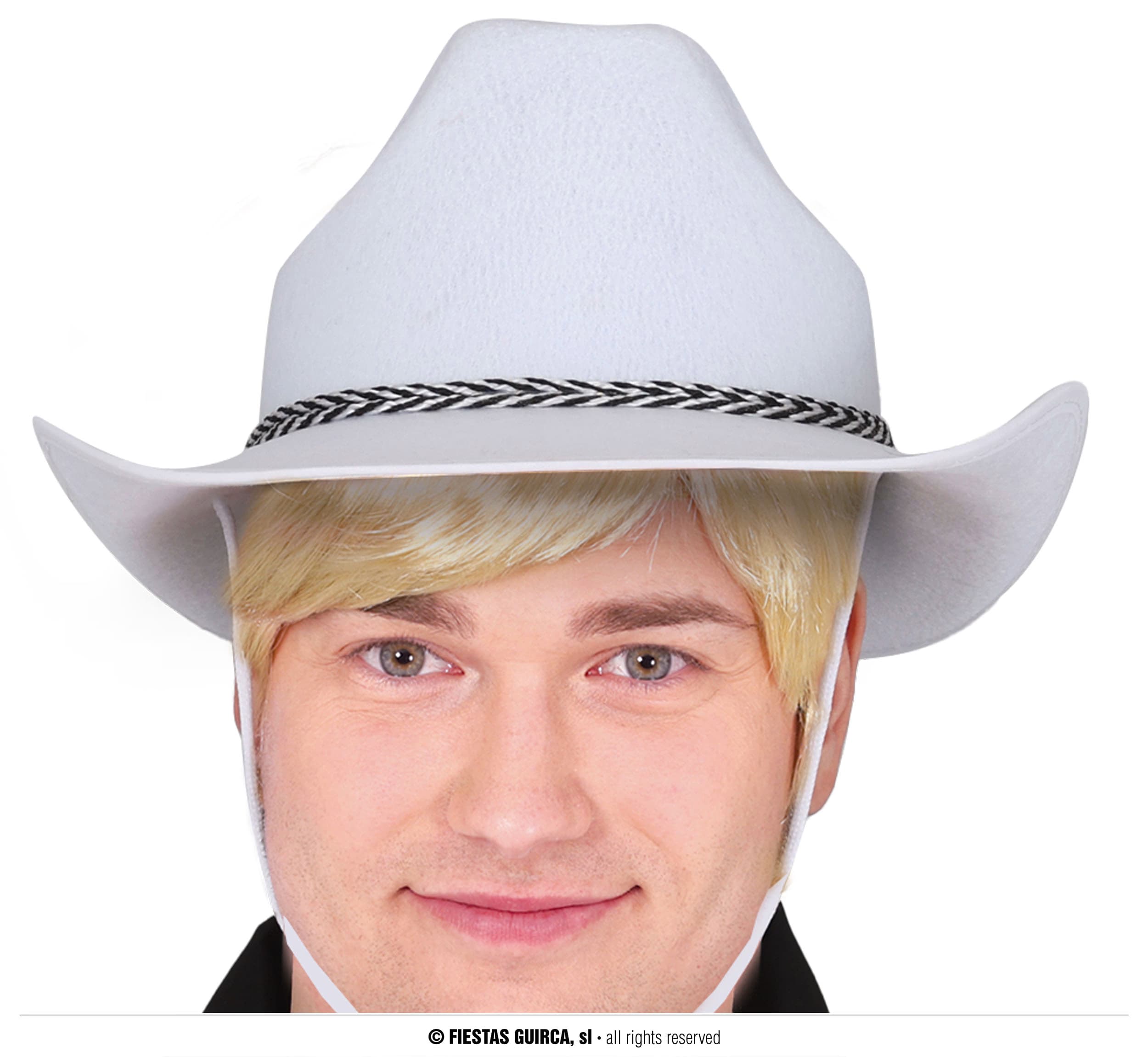 GU sombrero vaquero fieltro blanco