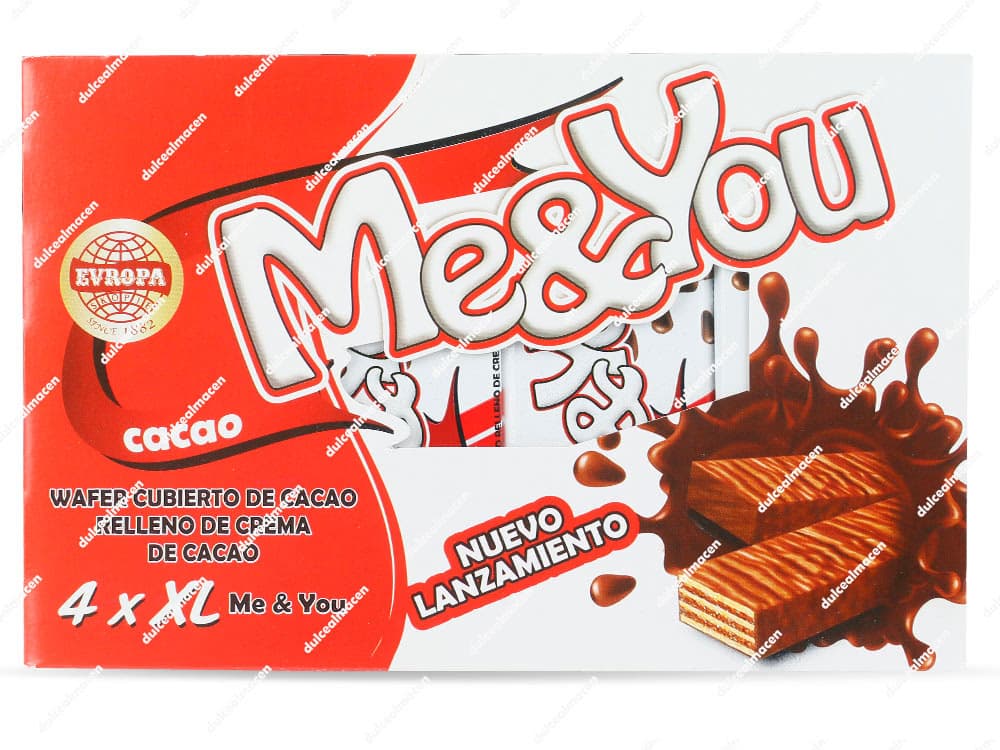 Me You Barritas Cacao XL 4 uds