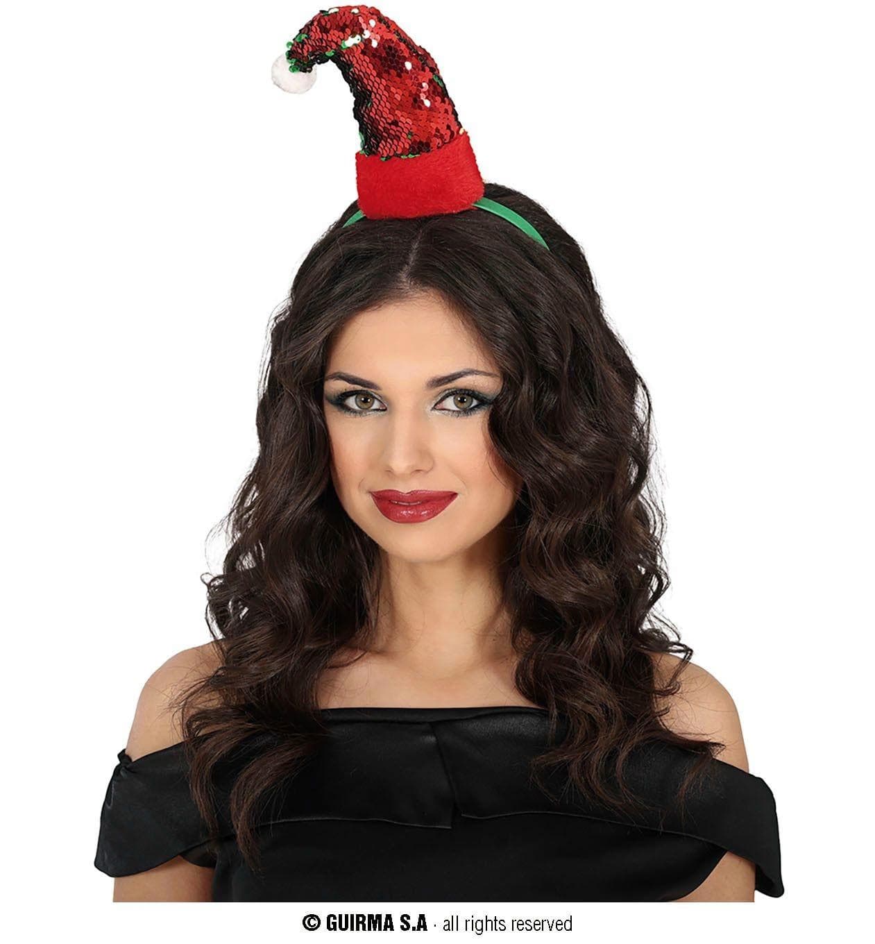 GU diadema gorro noel lentejuelas