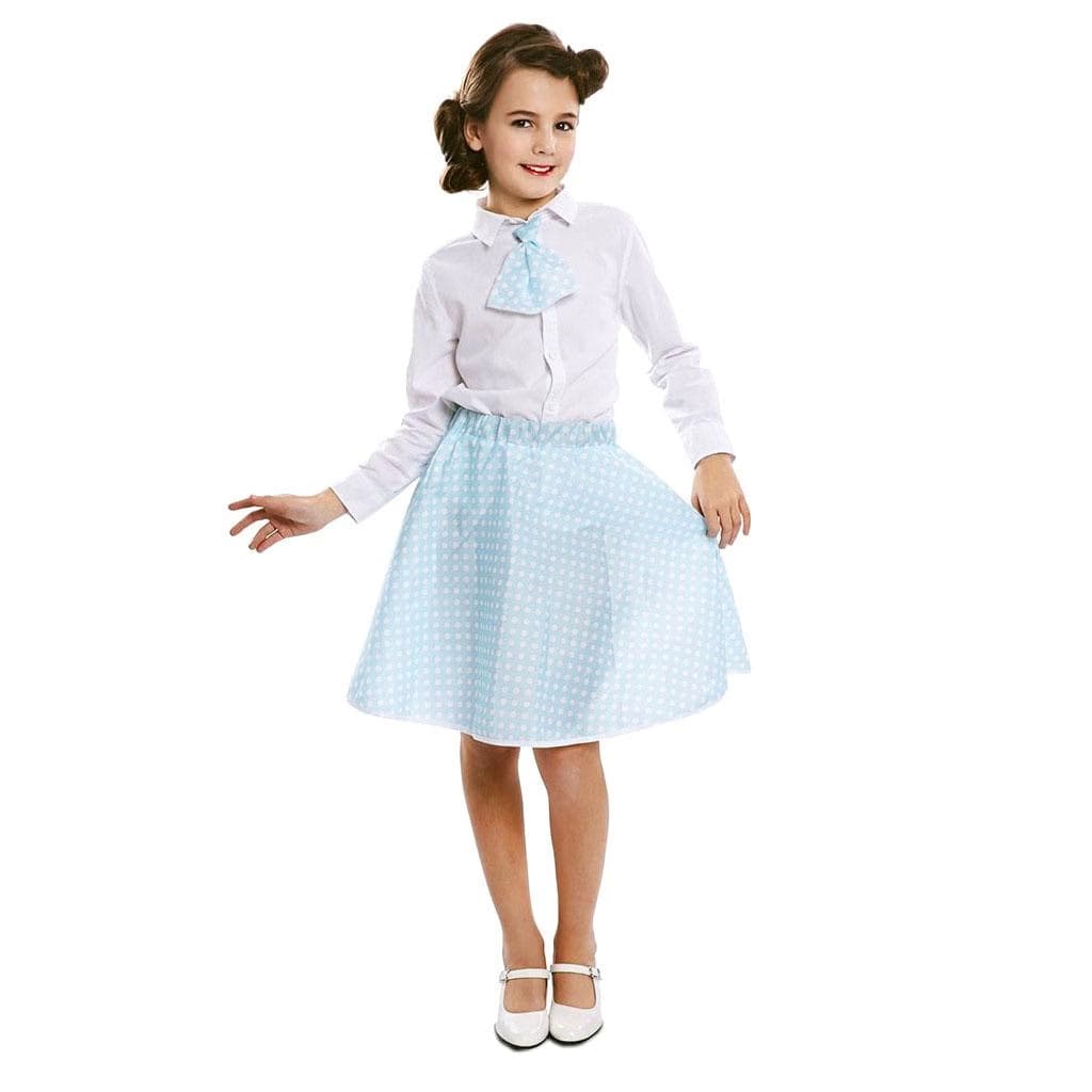 EU pin-up set azul infantil t-2 (falda, corbata)