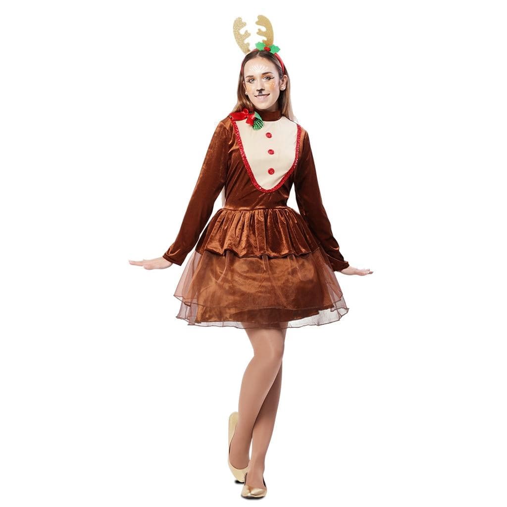 EU vestido de reno t-ml