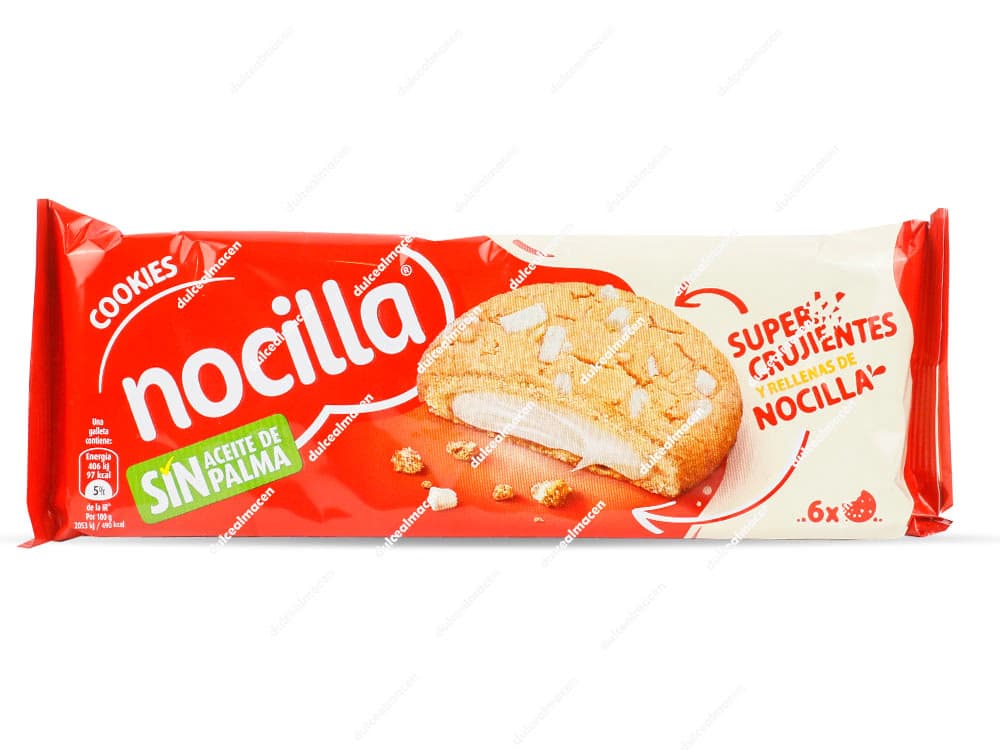 Nocilla Cookies Rellenas Chocolate Blanco 120 gr