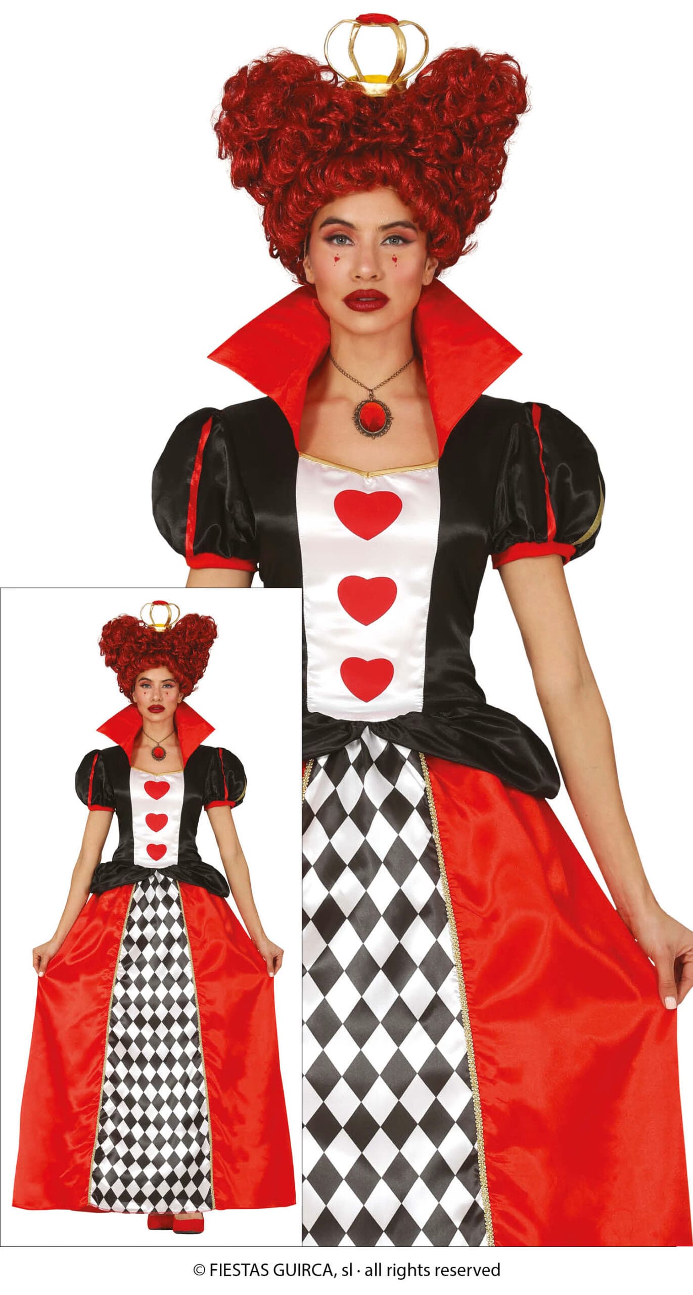 GU dama corazones   , adulta, 42   44 (l)