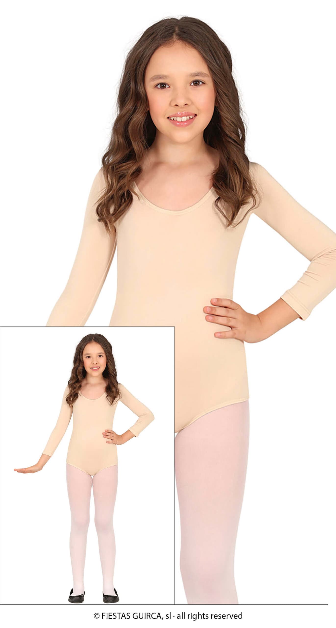 GU maillot manga larga carne, infantil, 3   5 años