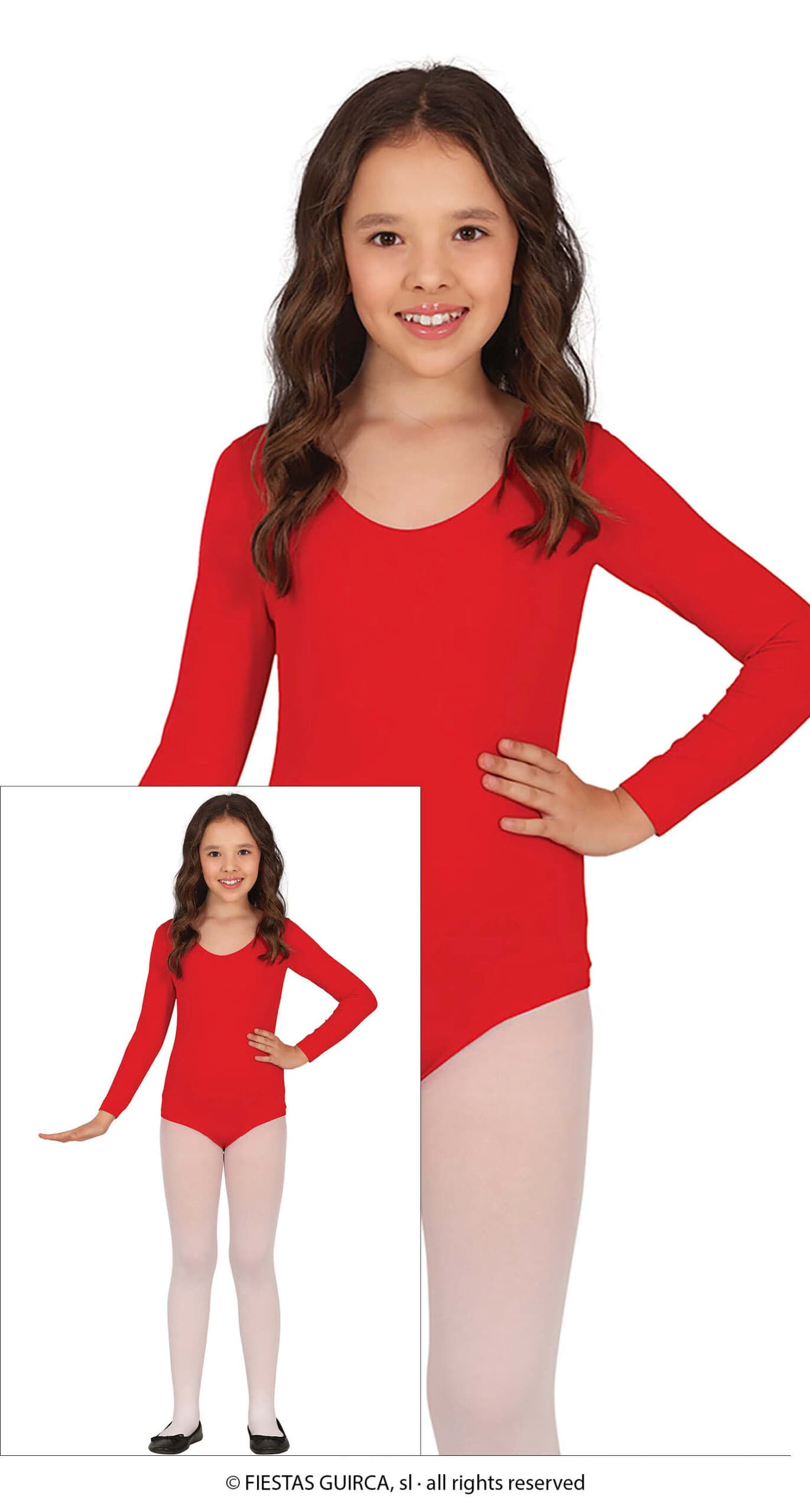 GU maillot manga larga rojo, infantil, 3   5 años