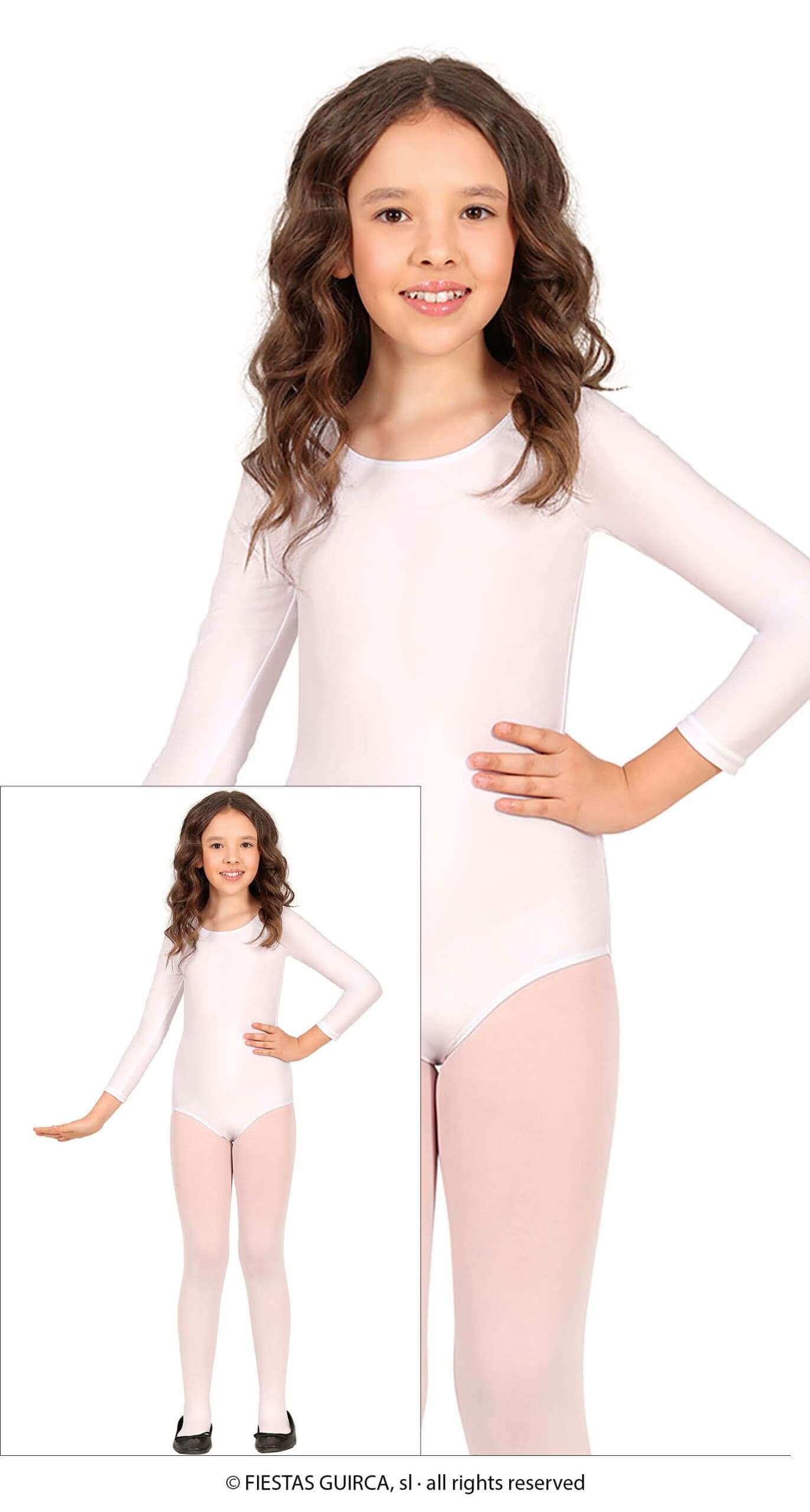 GU maillot manga larga blanco, infantil, 3   5 años