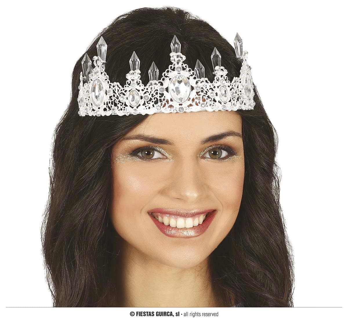 GU diadema metalica plata