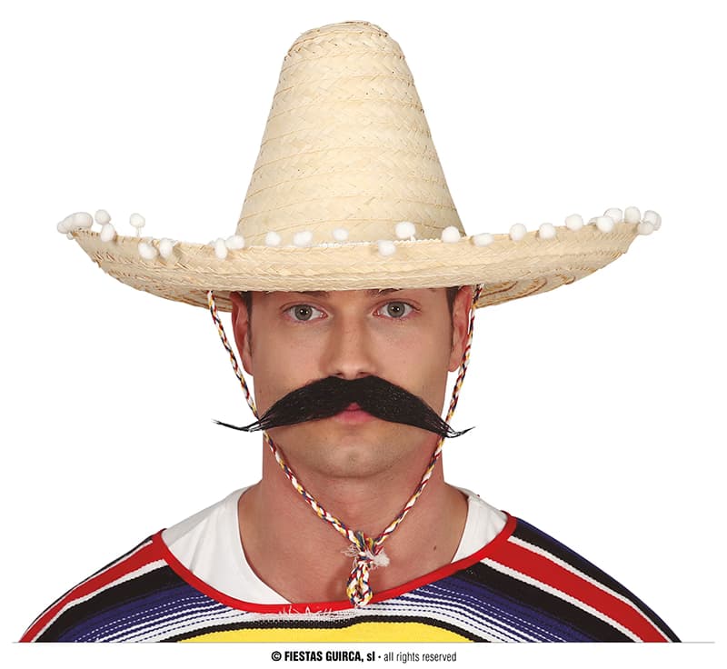 GU sombrero mexicano paja 45 cms. paja