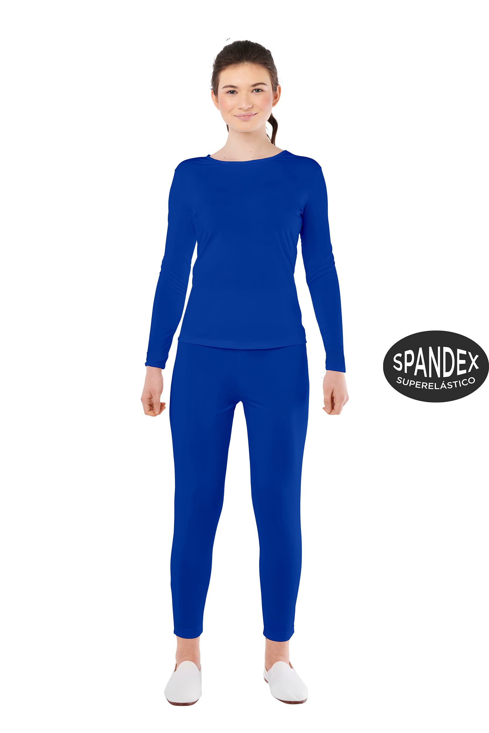 Kimokaweii disfraz  t-m/l  maillot azul 2 pzas mujer spandex
