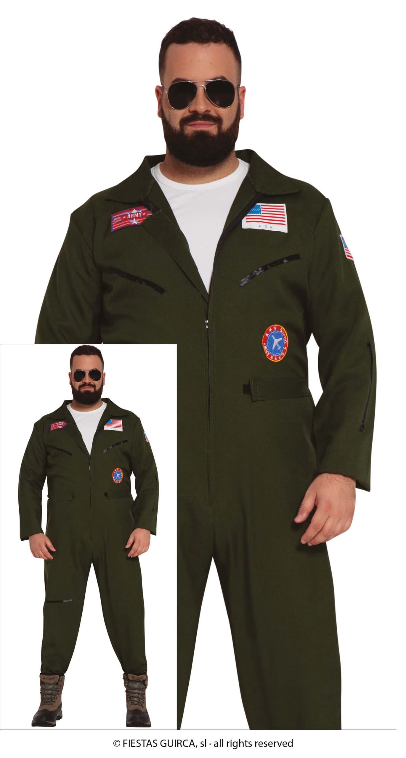 GU piloto caza, adulto, 56 - 58 (xxl)