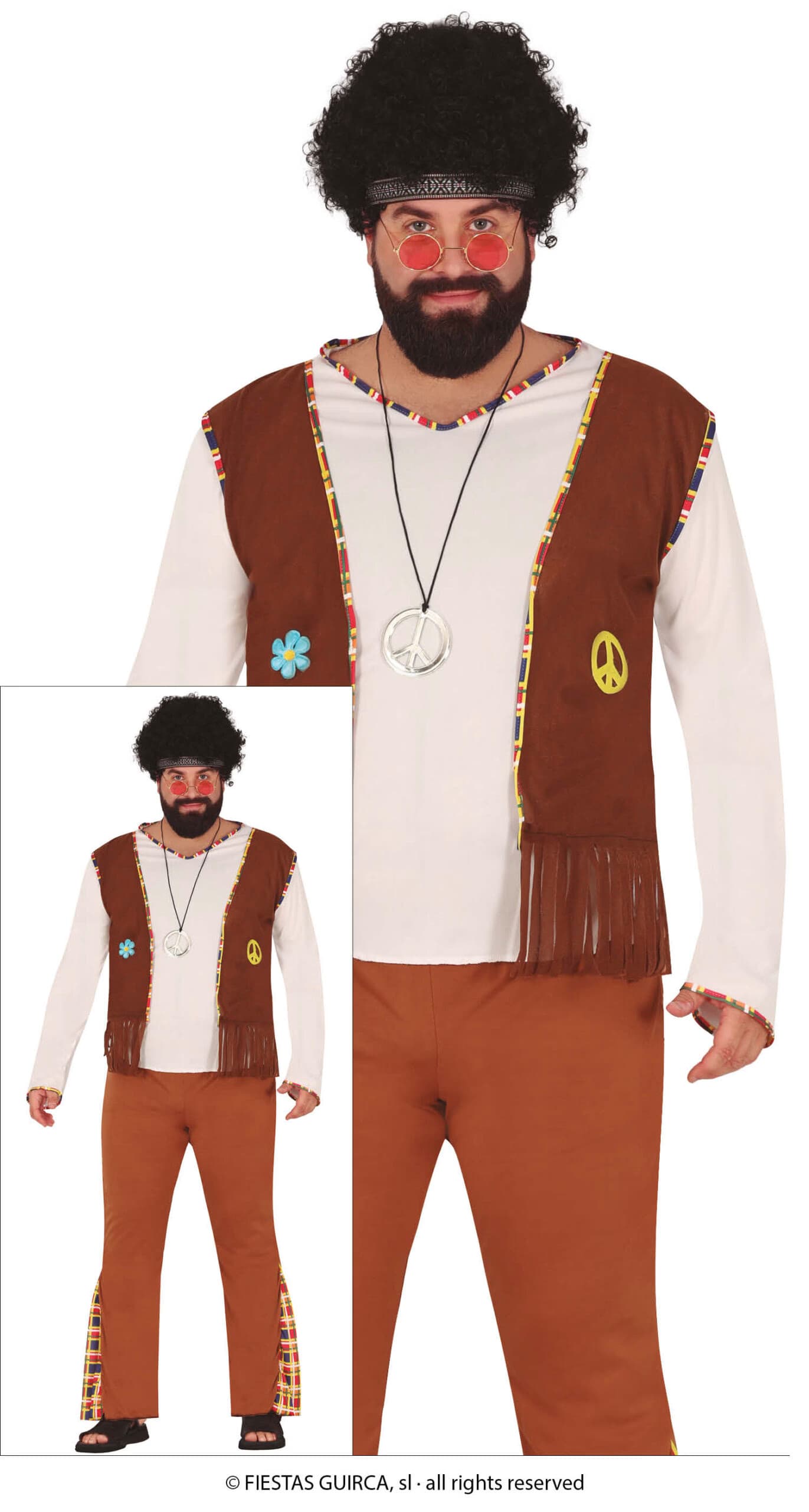 GU hippie flower, adulto, 54   56 (xl)