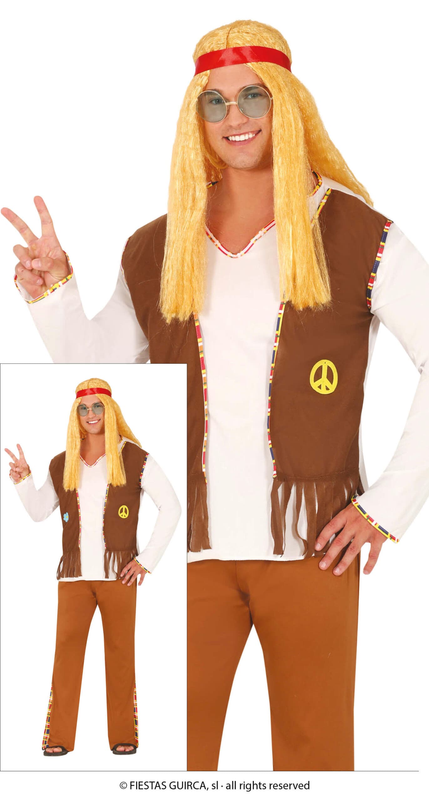 GU hippie flower, adulto, 46   48 (s)