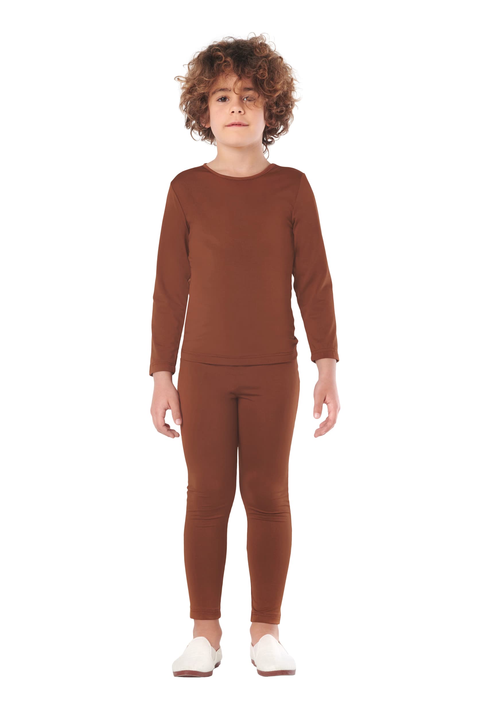 Kimokaweii disfraz  5-6  maillot marron 2 pzas unisex spandex