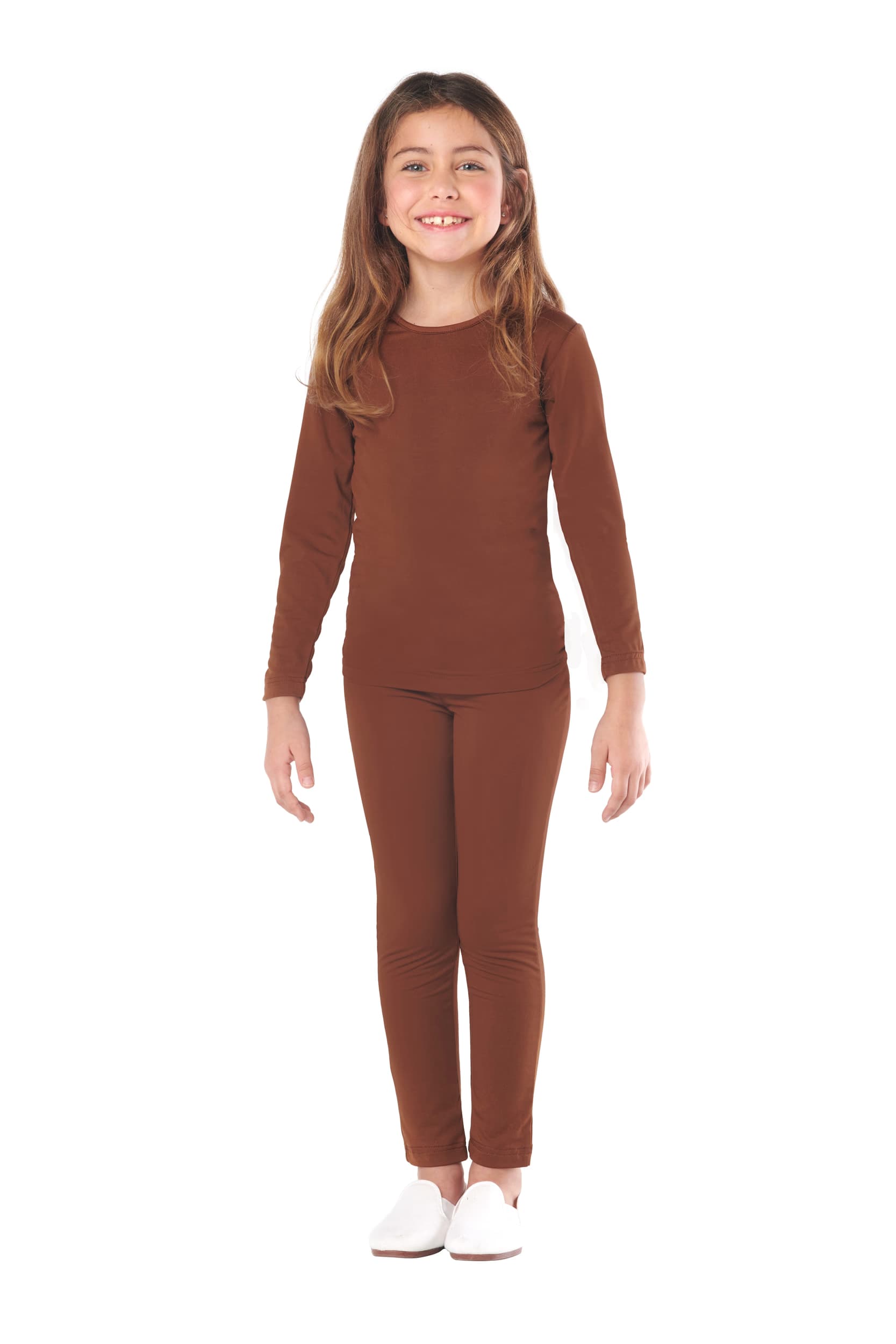 Kimokaweii disfraz  3-4  maillot marron 2 pzas unisex spandex