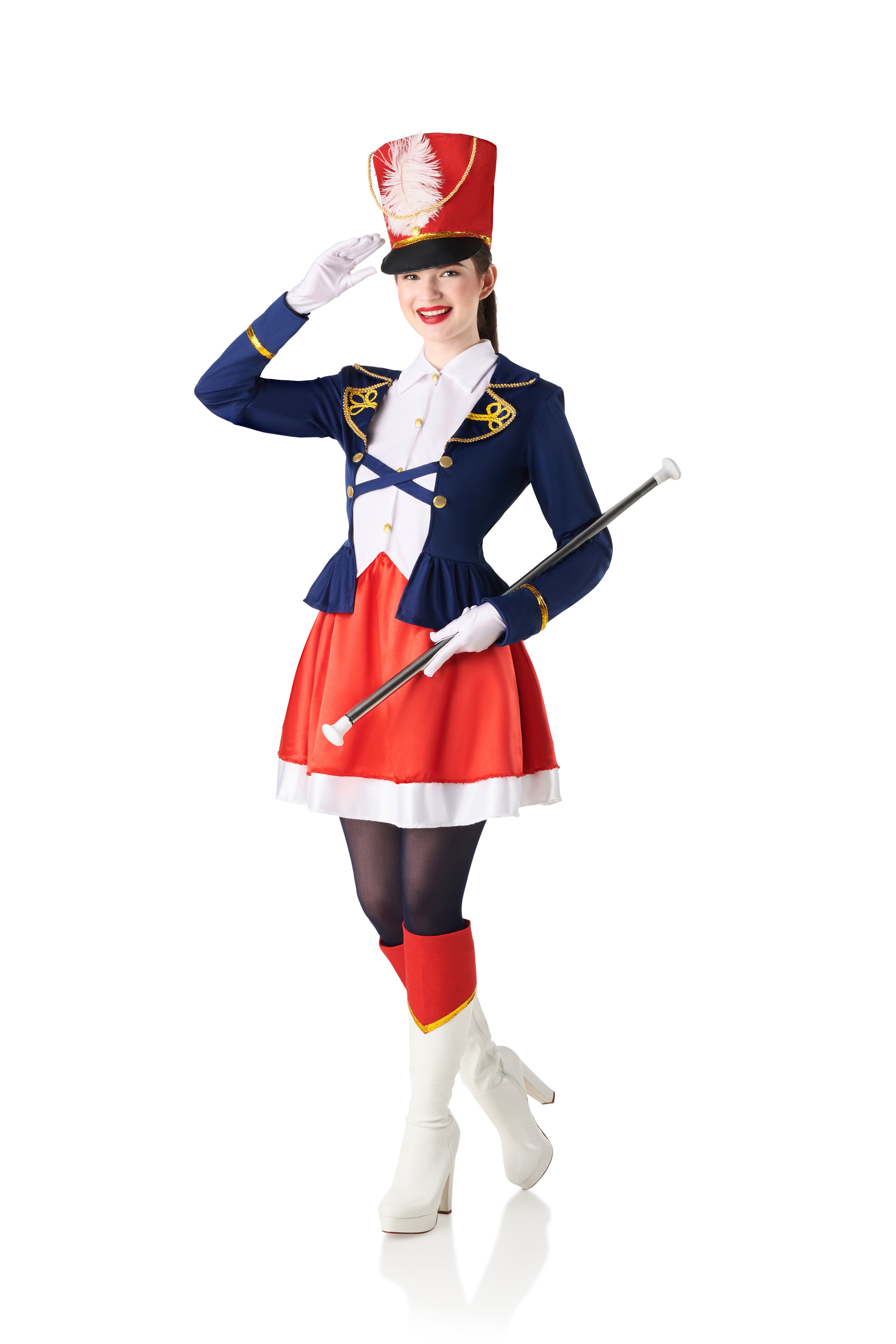 Kimokaweii disfraz  t-s  majorette chaqueta  azul