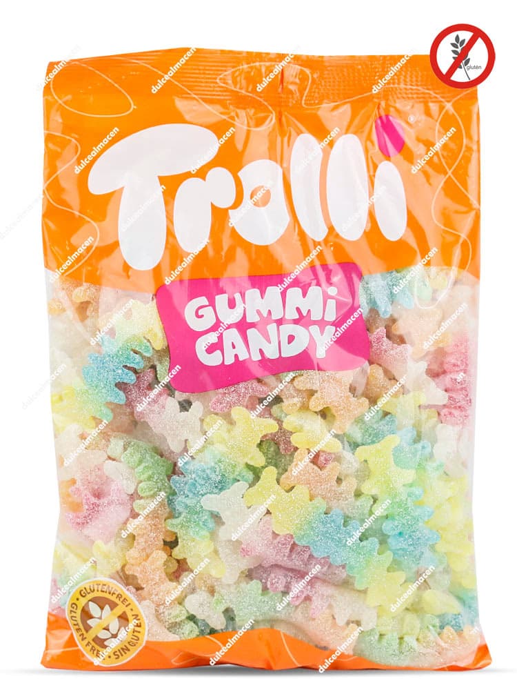 Bolsa de 1kg de gominolas Trolli Ciempiés Pica sin gluten en Dulcealmacen