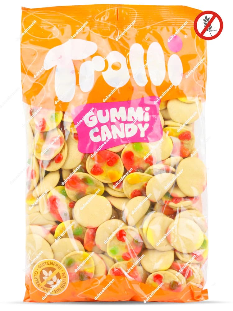 Bolsa de gominolas Trolli Mini Pizza de 1 kg con caramelos de goma con forma de pizza sin gluten de Dulcealmacen