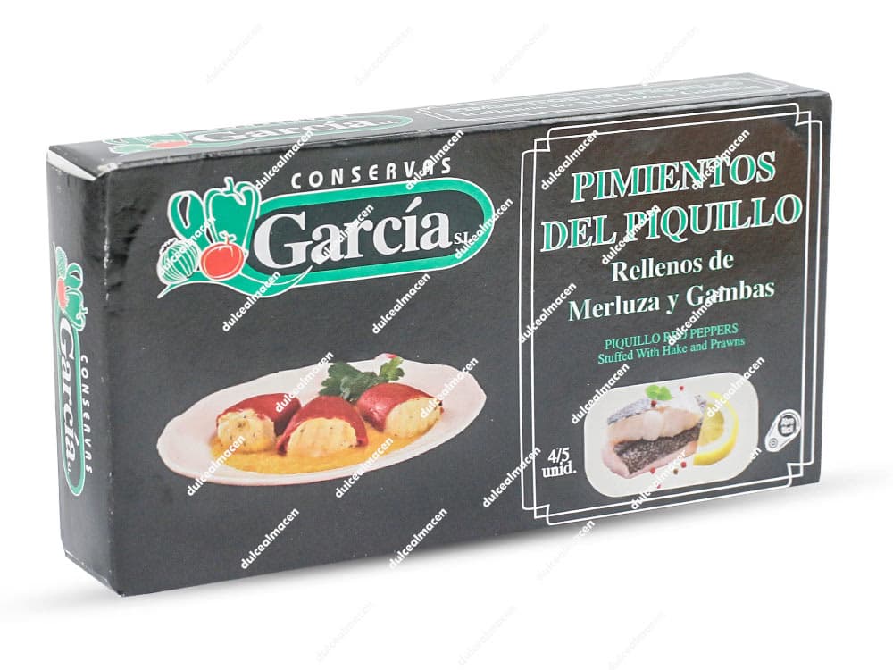 García pimiento piquillo merluza y gambas 4/5 pcs