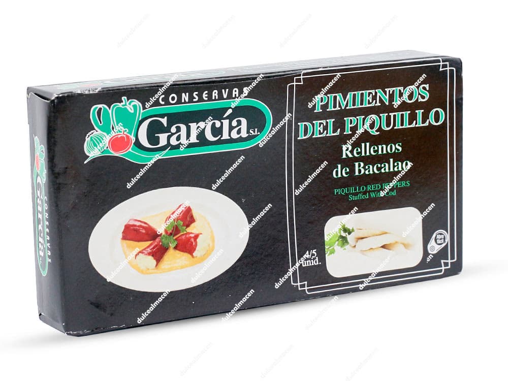 García pimiento piquillo bacalao 4/5 pcs