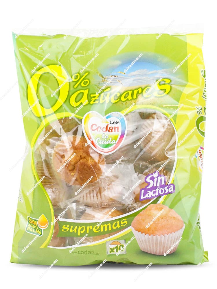 Codan Magdalenas Supremas Sin Azúcares Añadidos pack 10 uds