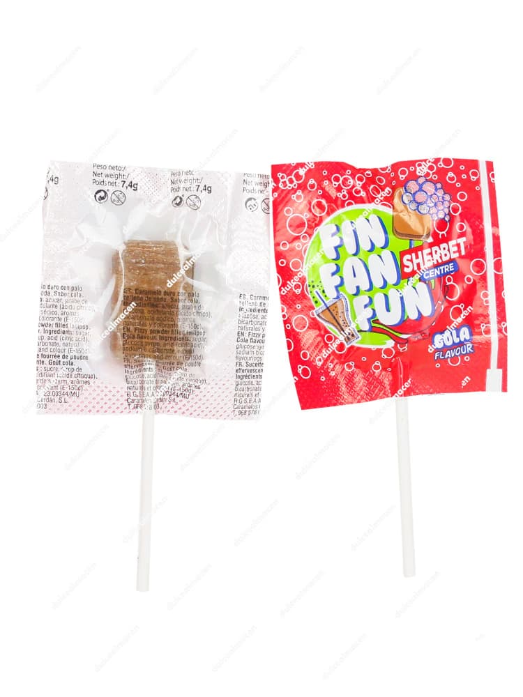 Cerdan Fin Fan Fun Piruletas Cola 100 uds