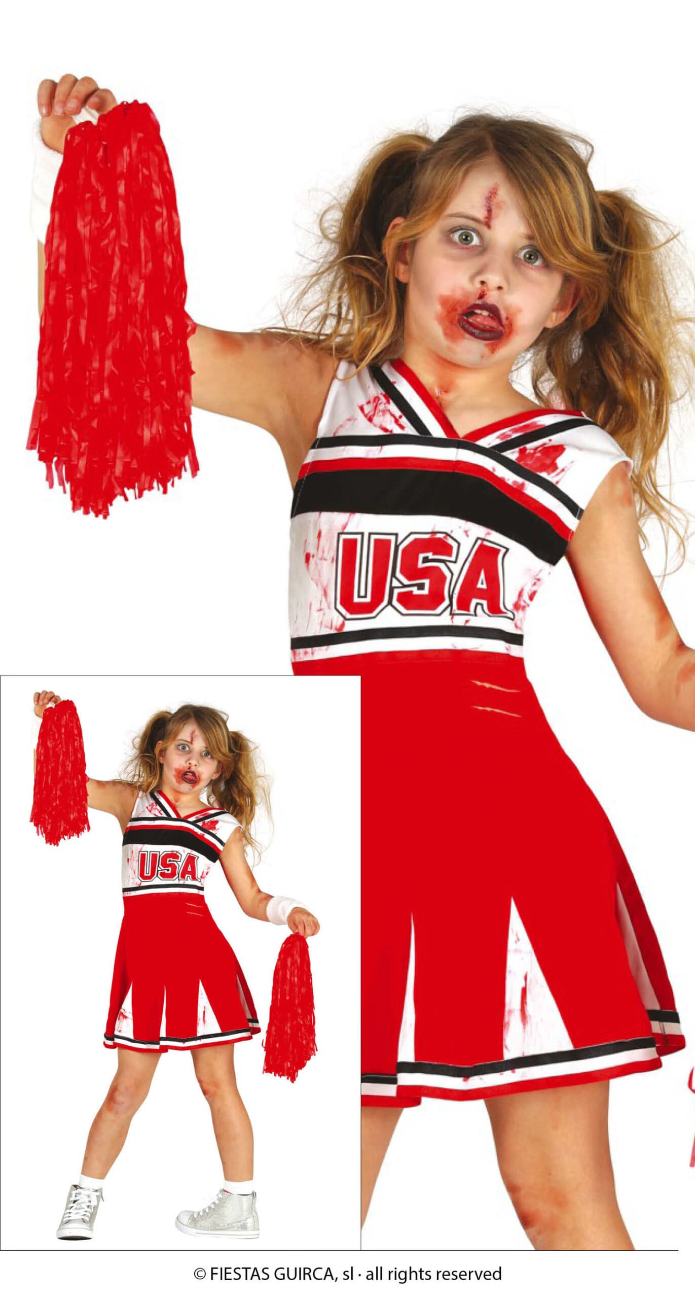 GU cheerleader zombie infantil talla 3-4 años
