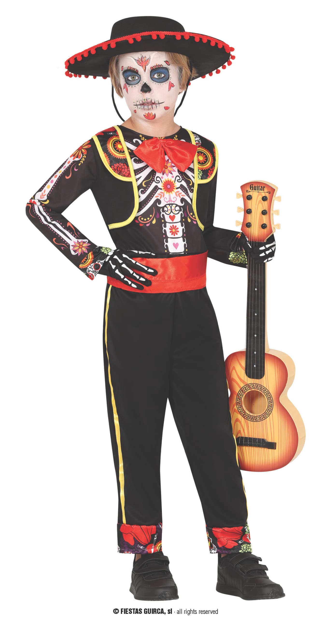GU mariachi skeleton, infantil, 3   4 años
