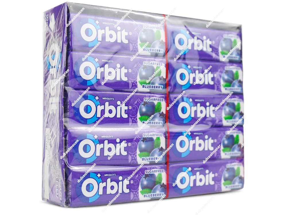 Caja de Orbit Chicles Sabor Arándanos 30 uds Dulcealmacen