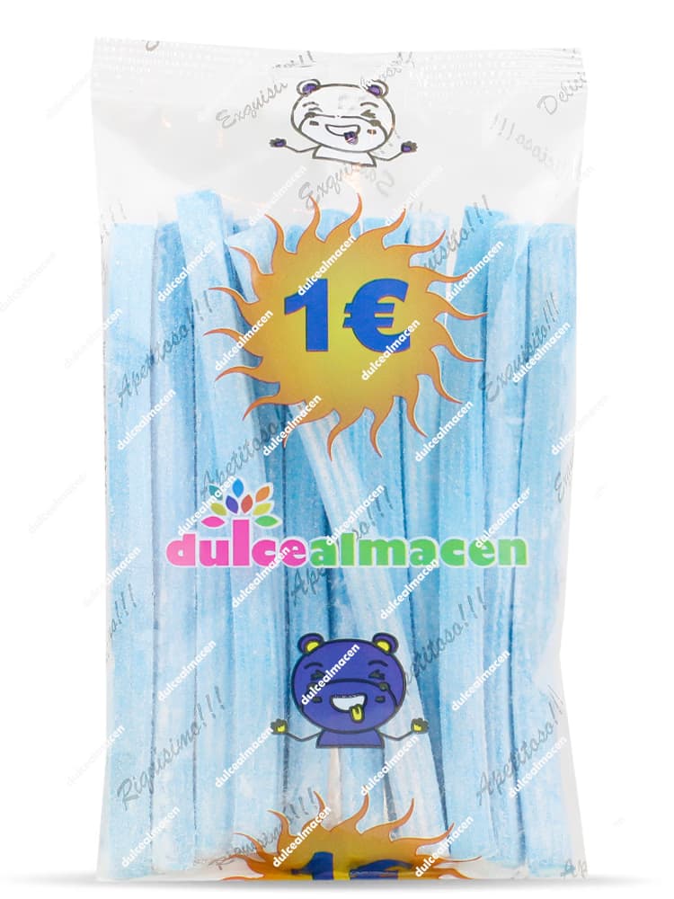 Línea frambuesa Dulcealmacen 1 eur bolsa de regalices azules en Dulcealmacen
