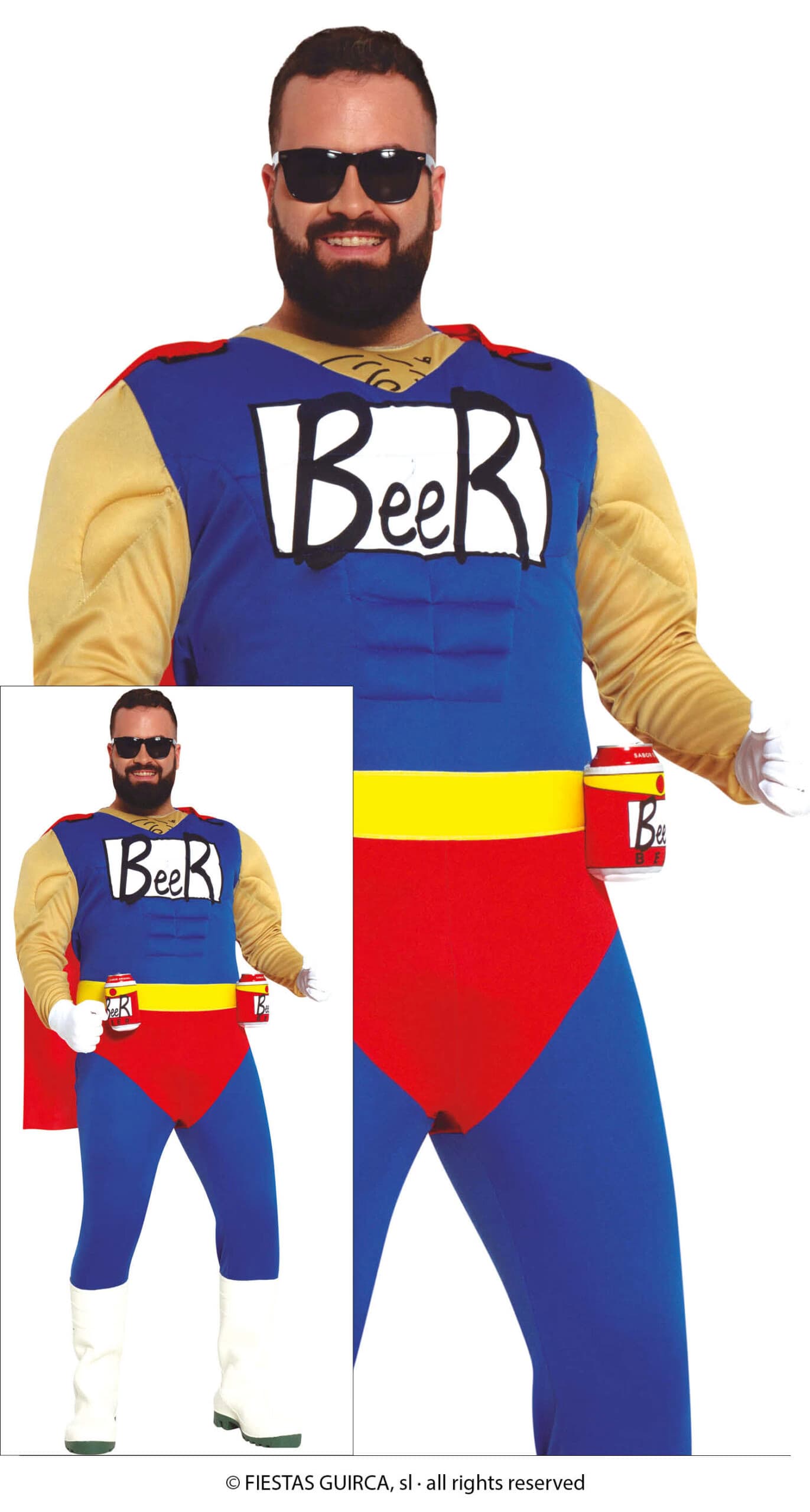 GU beerman, adulto, 56 - 58 (xxl)