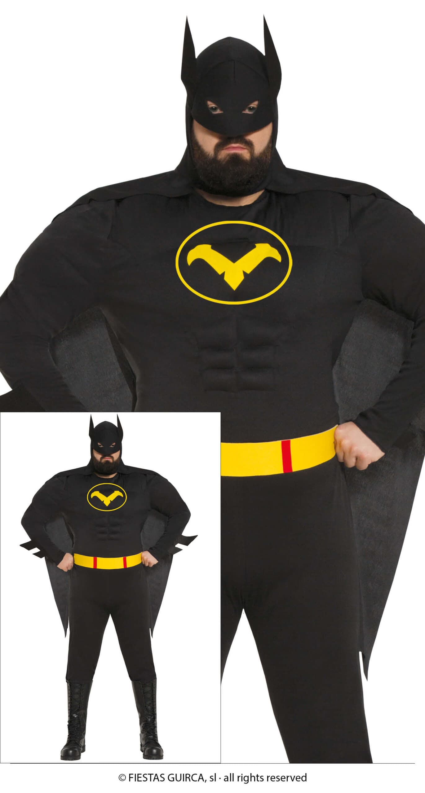 GU black hero, adulto, 56 - 58 (xxl)