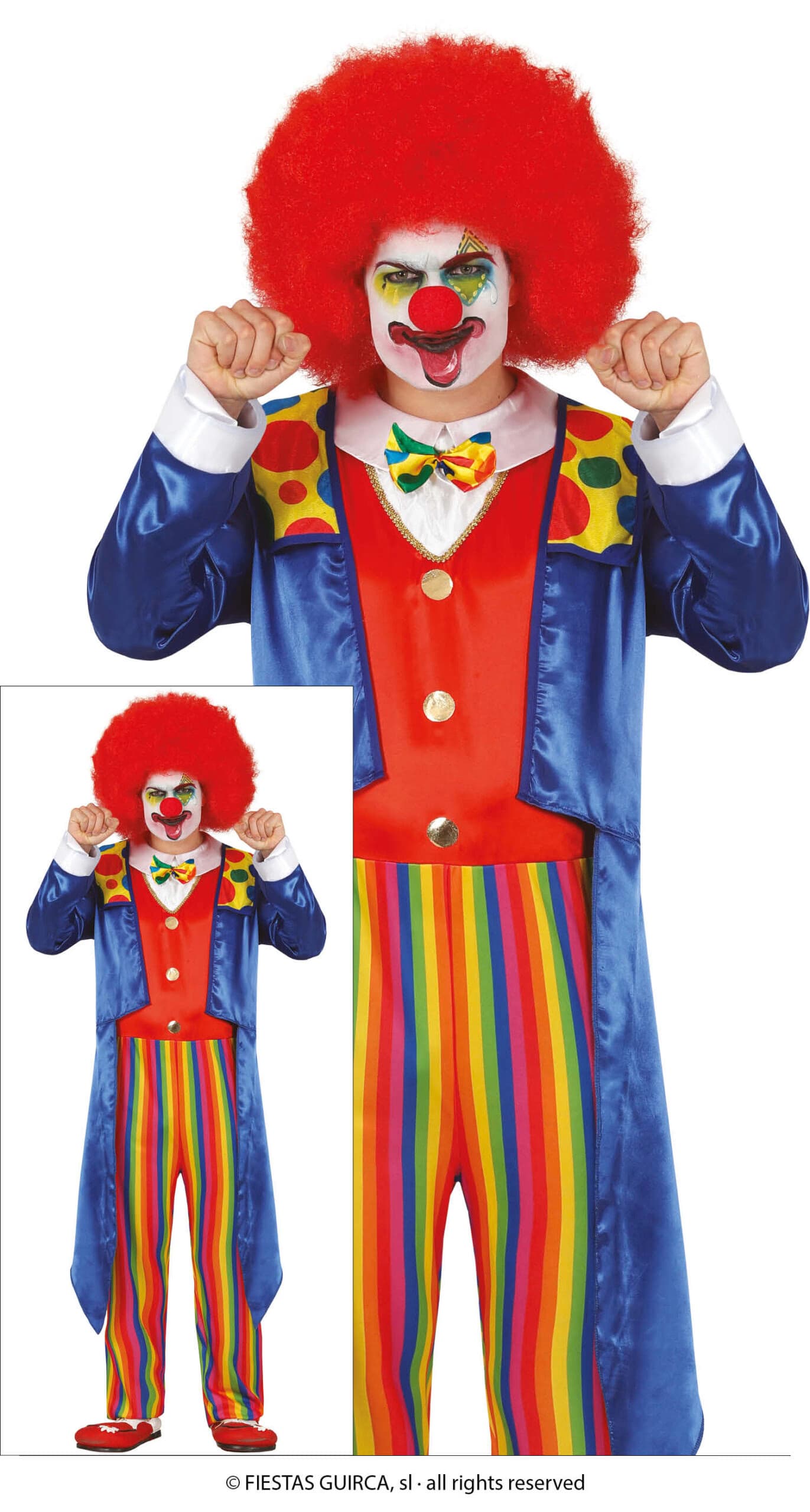 GU clown, adulto, 54   56 (xl)