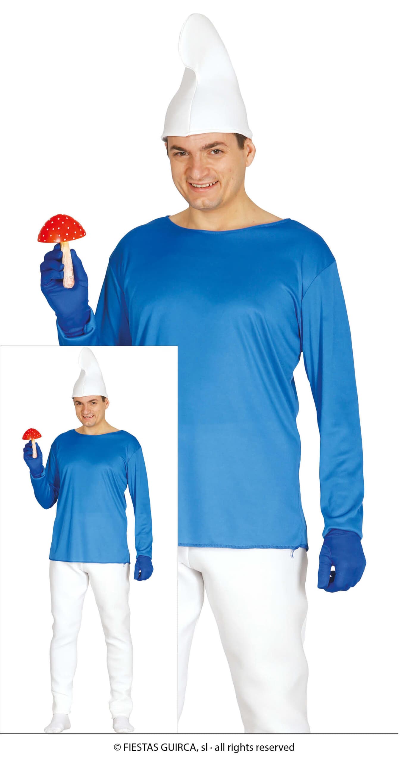 GU enanito azul, adulto, 54   56 (xl)