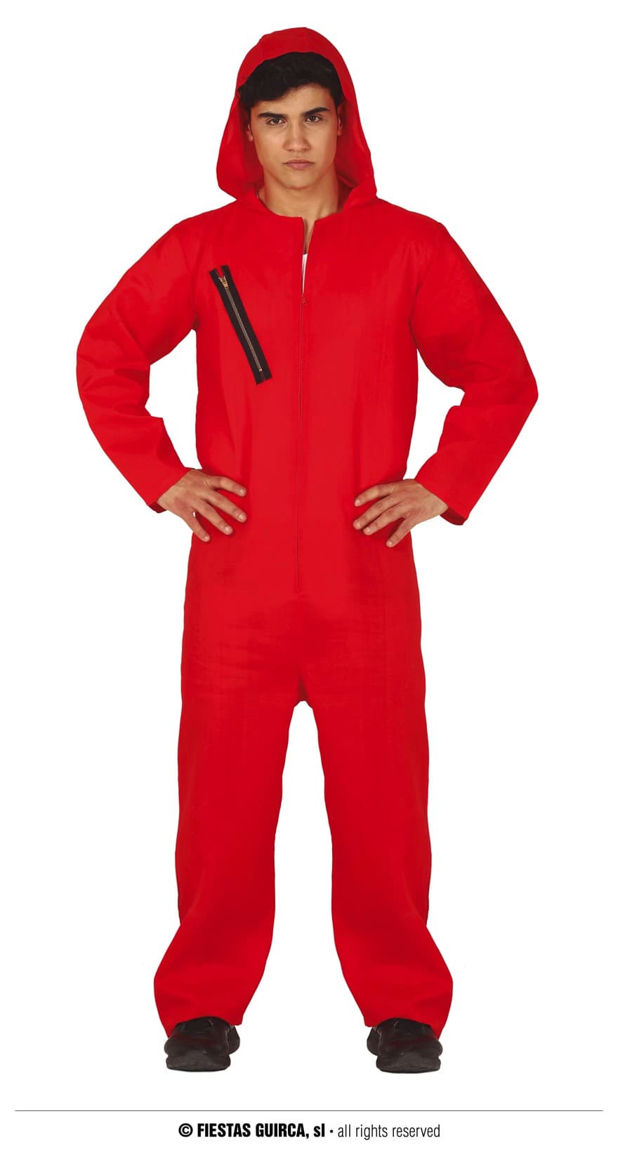 GU convicto capucha rojo, adulto, 56 - 58 (xxl)