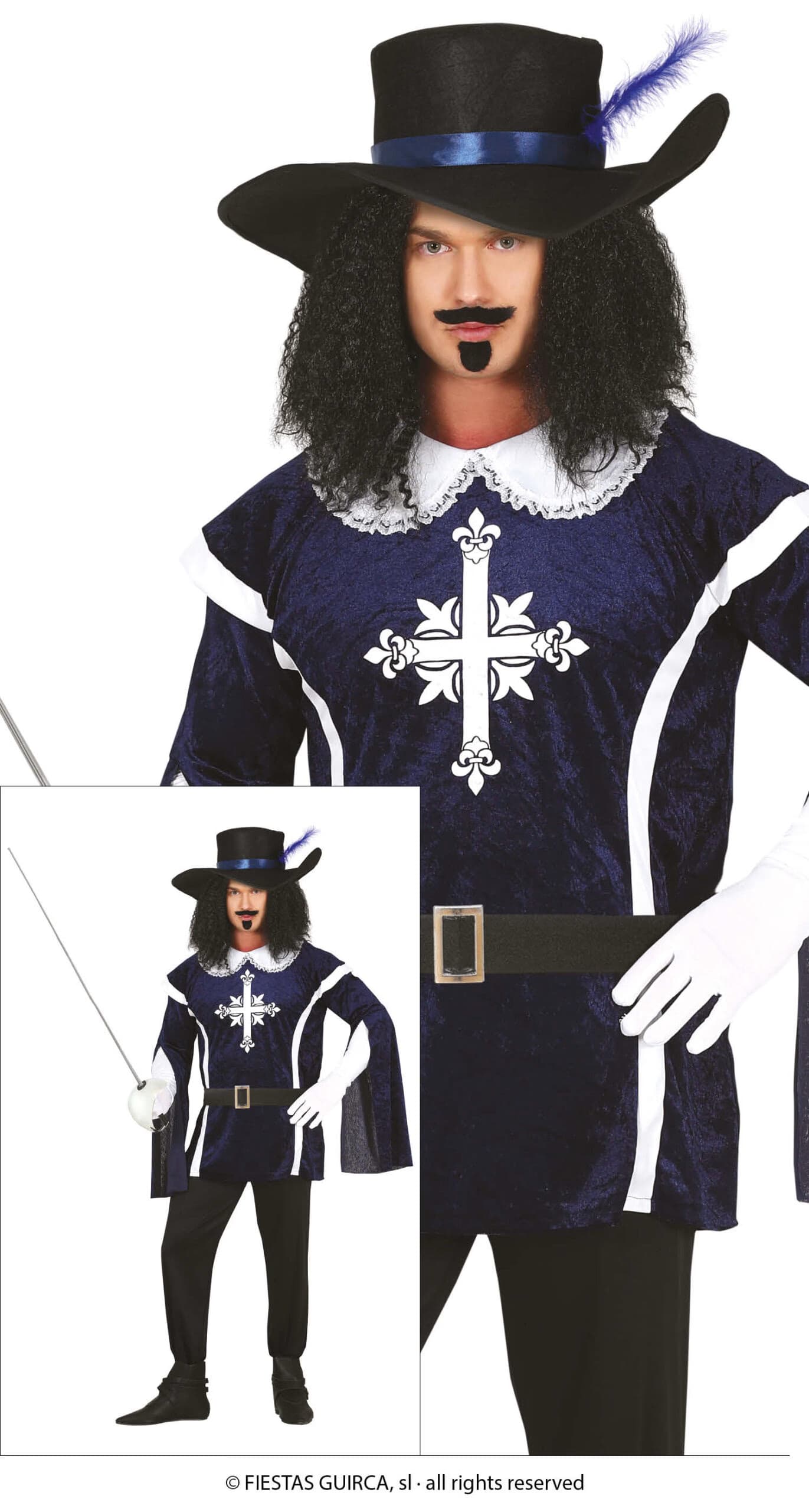 GU musketeer, adulto, 54   56 (xl)