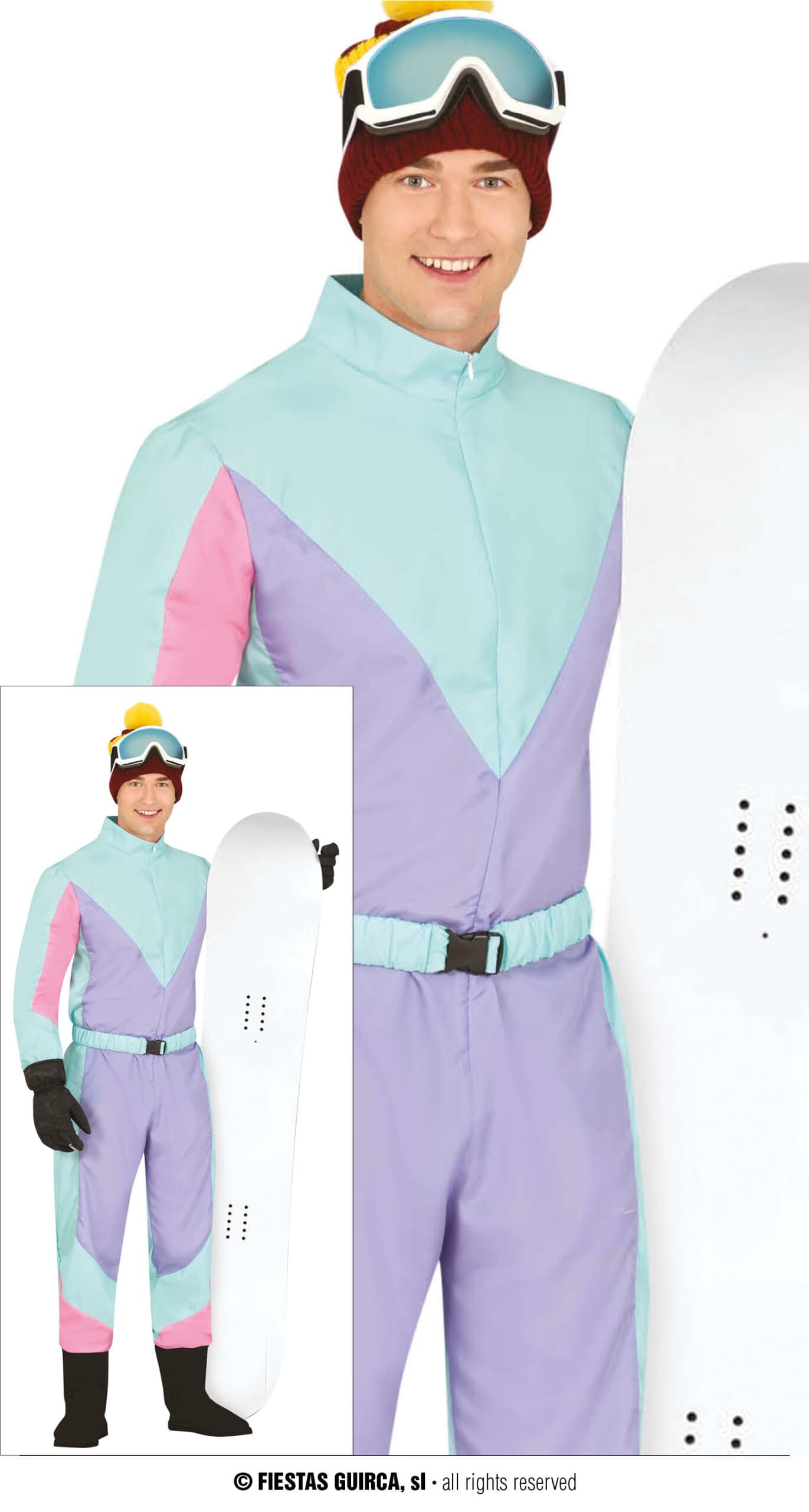 GU blue skier, adulto, 48   50 (m)