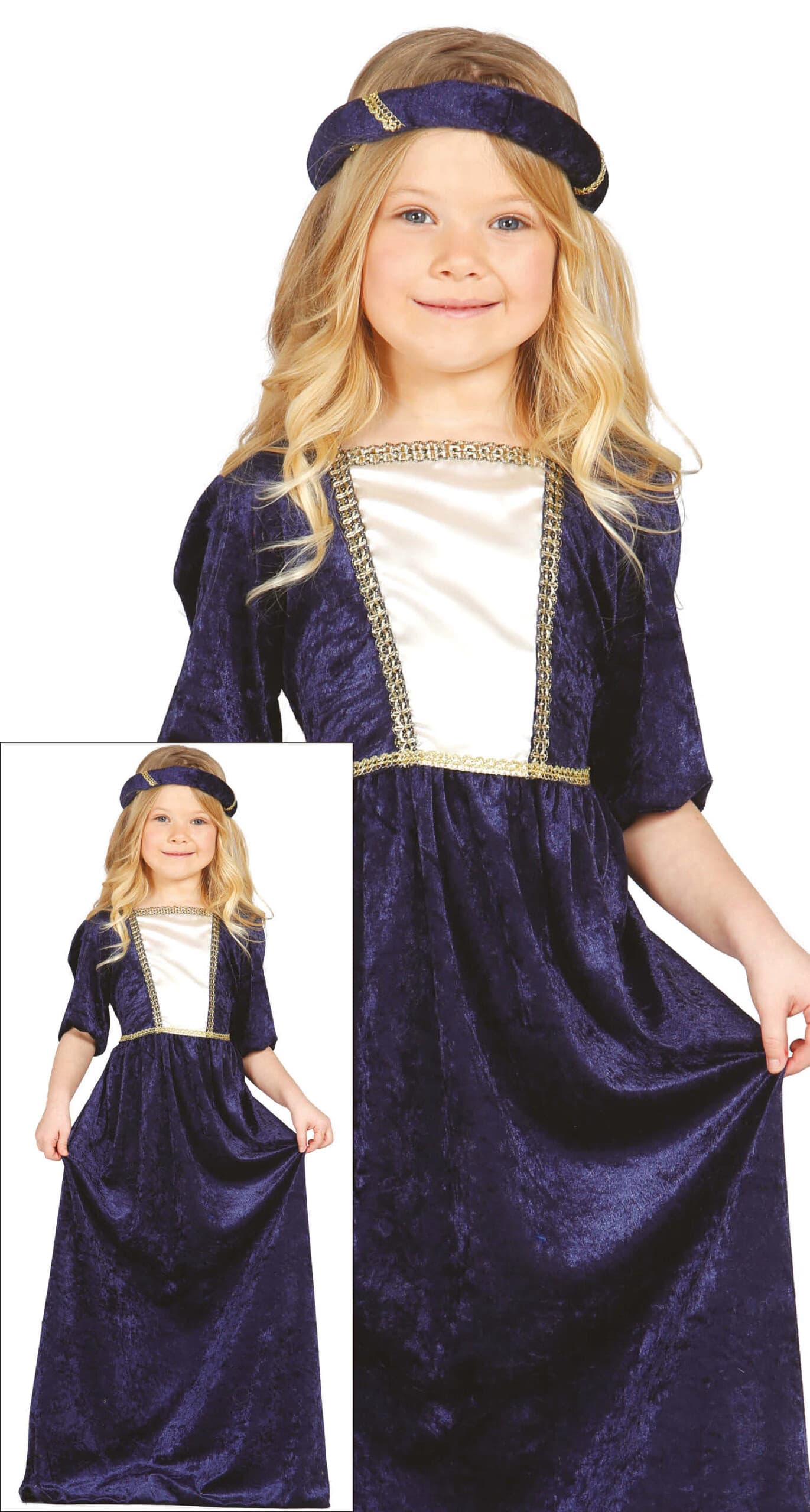 GU dama medieval, infantil, 10   12 años