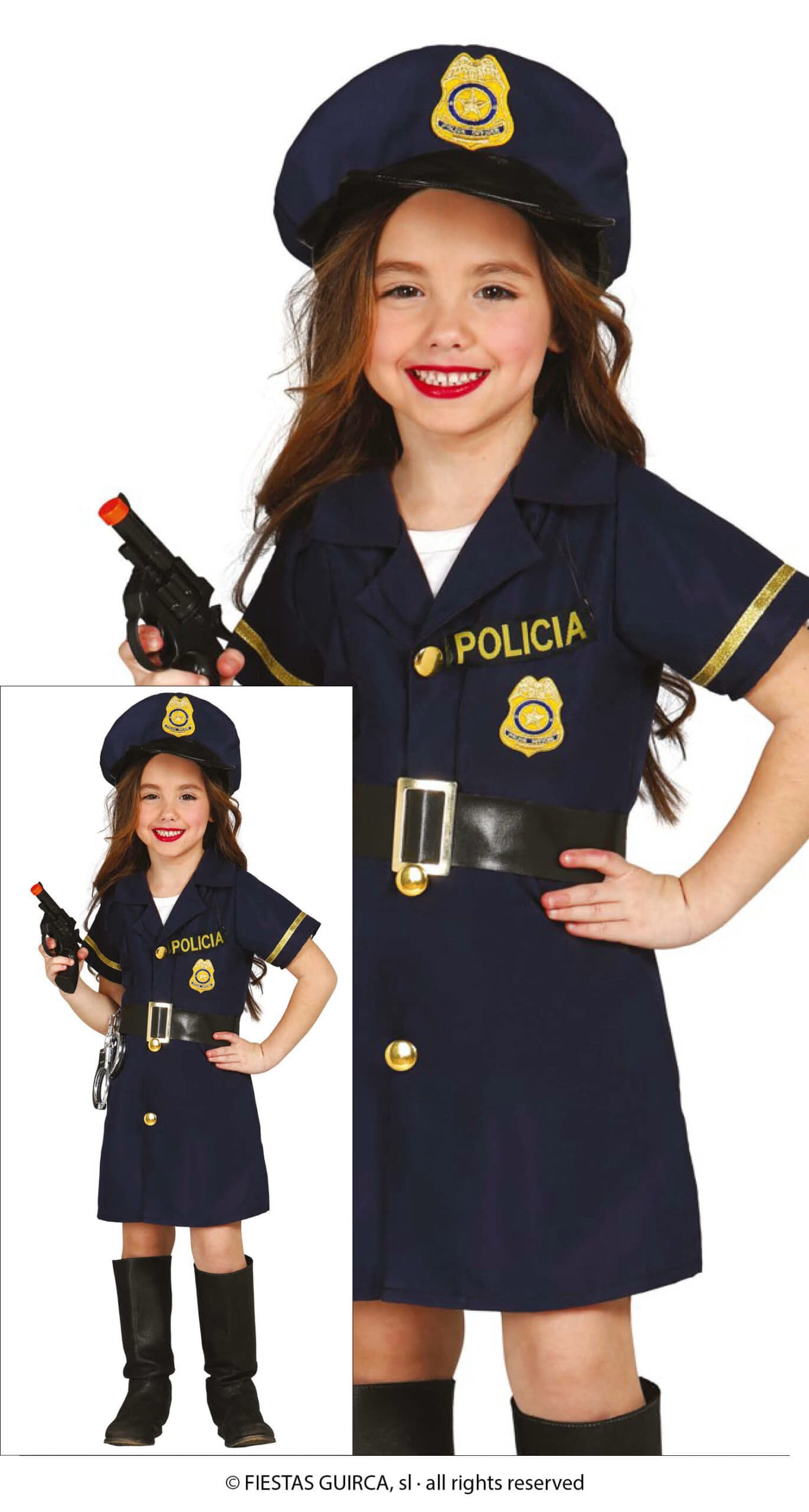 GU police girl, infantil, 10   12 años