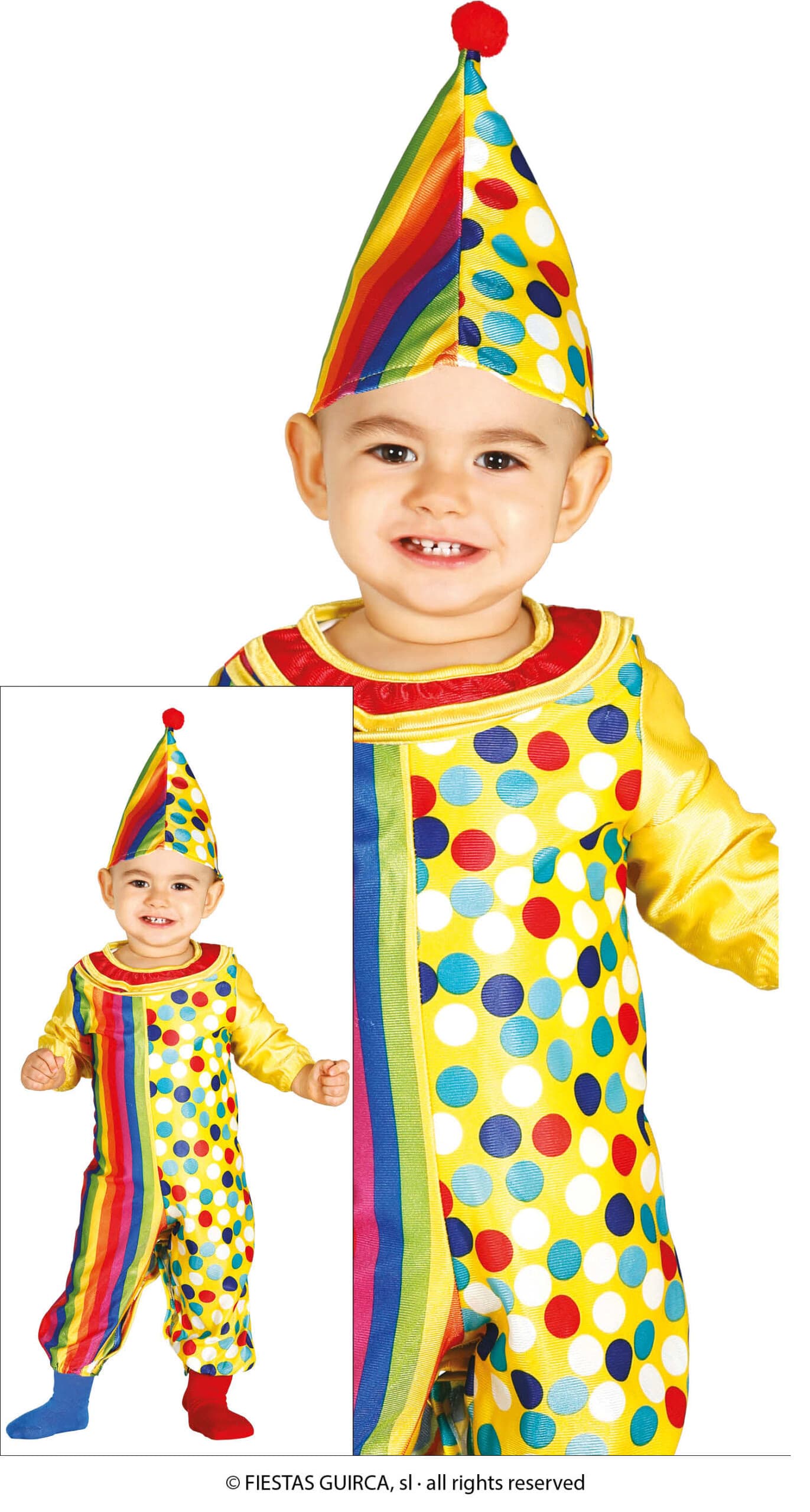 GU payaso , toddler, 2 - 3 años