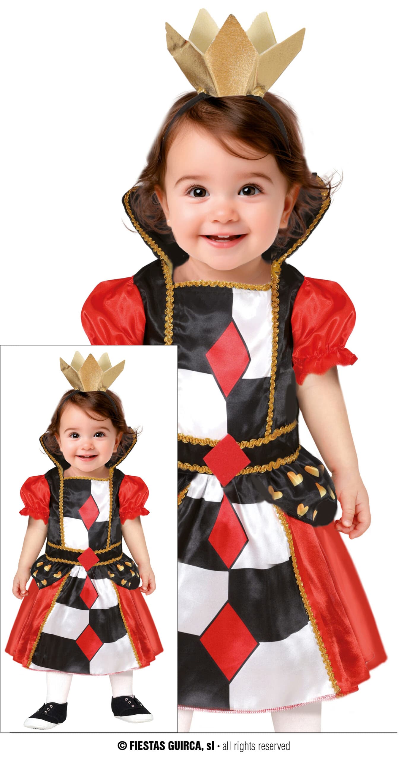 GU queen of hearts, toddler, 2 - 3 años