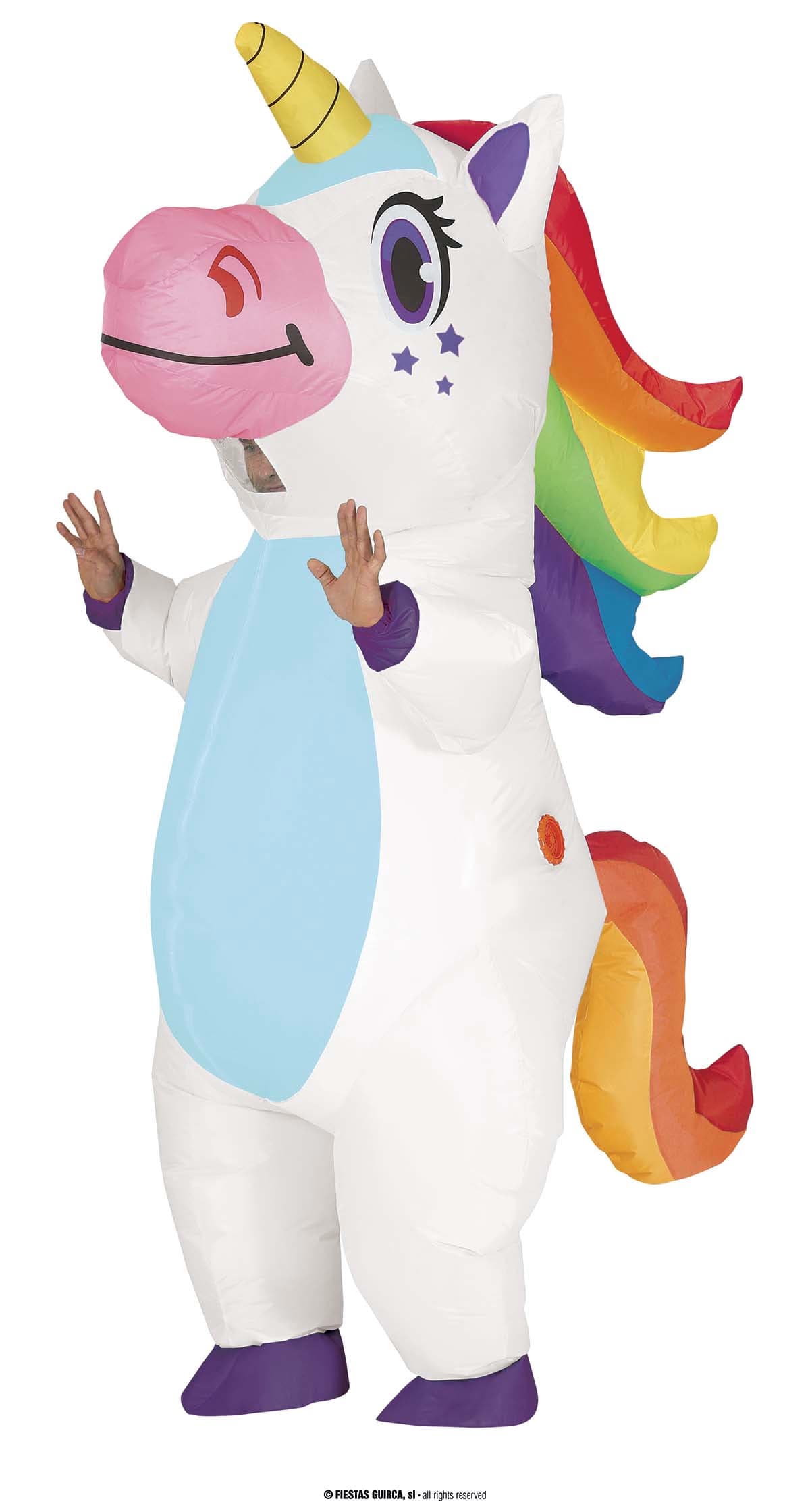 GU disfraz hinchable unicornio