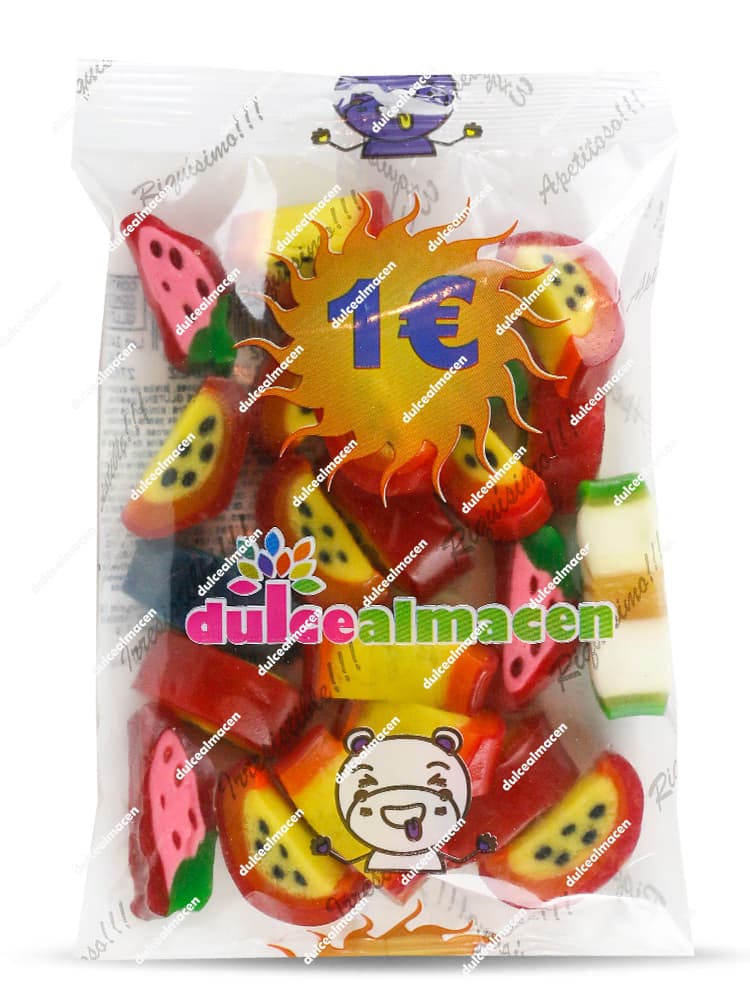 Frutas de regaliz dulcealmacen pvp 1 eur bolsa de gominolas frutales en Dulcealmacen