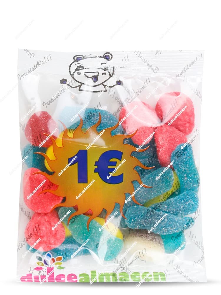 Surtido mix especial azúcar Dulcealmacen pvp 1 eur bolsa de golosinas surtidas en Dulcealmacen